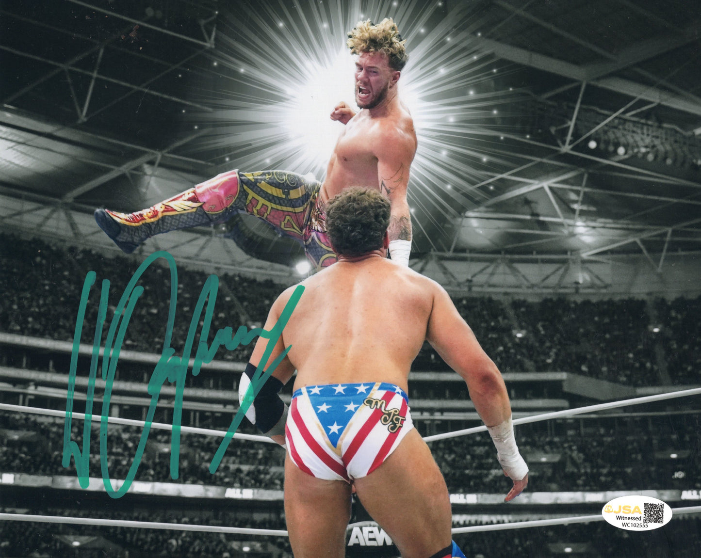 Will Osprey (8x10) AEW photo signed auto autographed NJPW JSA COA