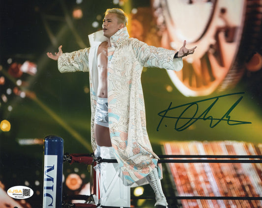 Kazuchika Okada (8x10) AEW NJPW  photo signed autographed JSA COA