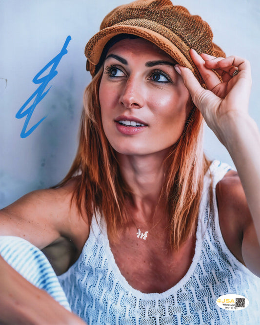 Becky Lynch (metallic 8x10) FUNHOUSE photo signed auto autographed JSA WITNESS COA