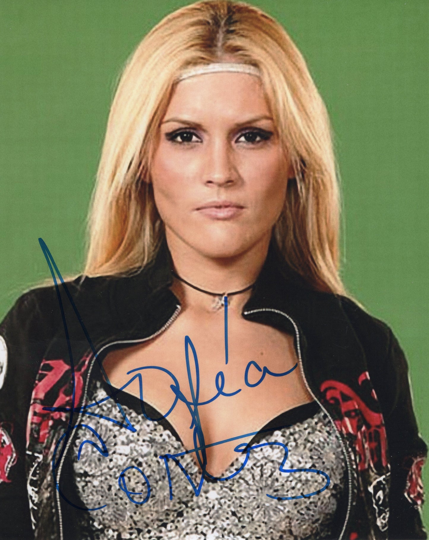 Sofea Cortez Ivilese Velez AEW TNA LUCHA 8x10 photo signed auto autographed