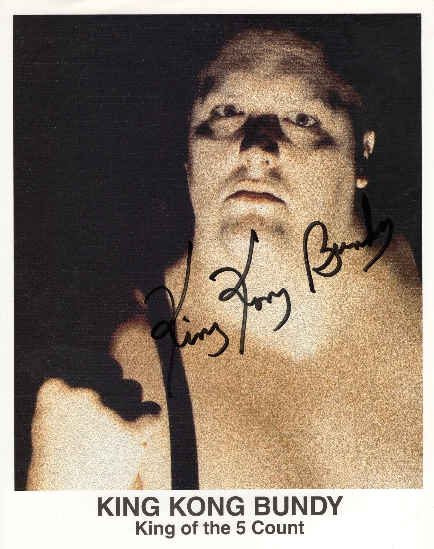 King Kong Bundy (8x10) WWF photo signed autograph