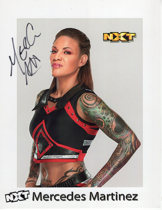 Mercedes Martinez signed (8.5x11) photo TNA auto autographed ROH