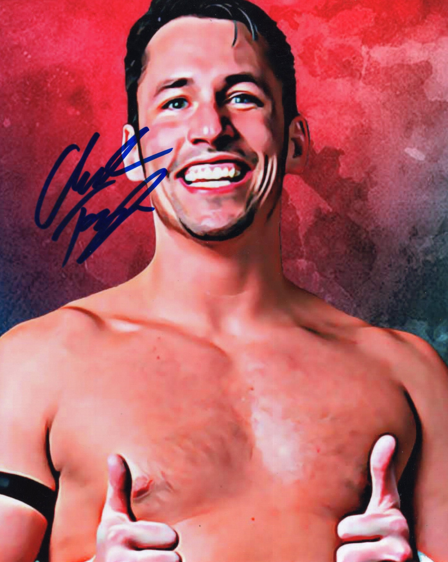 Chuck Taylor signed (8x10) photo AEW ROH TNA auto autographed