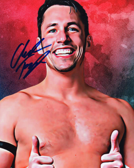 Chuck Taylor signed (8x10) photo AEW ROH TNA auto autographed