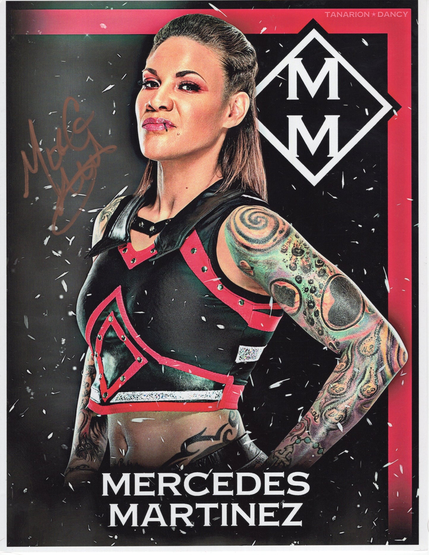 Mercedes Martinez signed (8.5x11) photo TNA auto autographed ROH