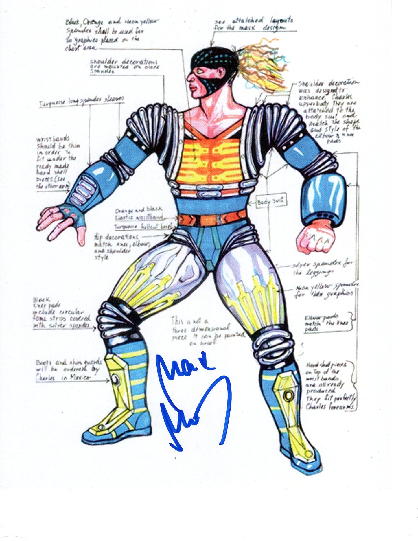 Max Moon (8x10)  WWF photo signed auto autographed