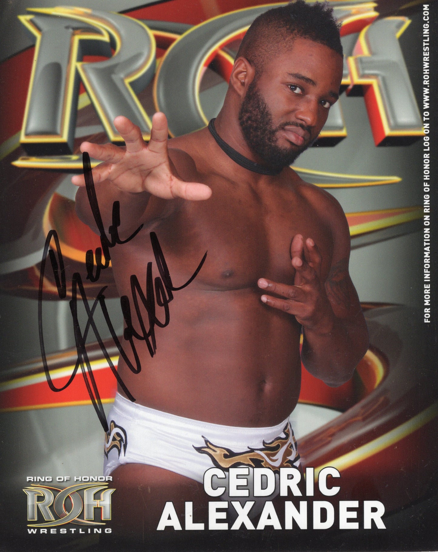 Cedric Alexander 8x10 photo signed auto autographed AEW ROH NXT WWE