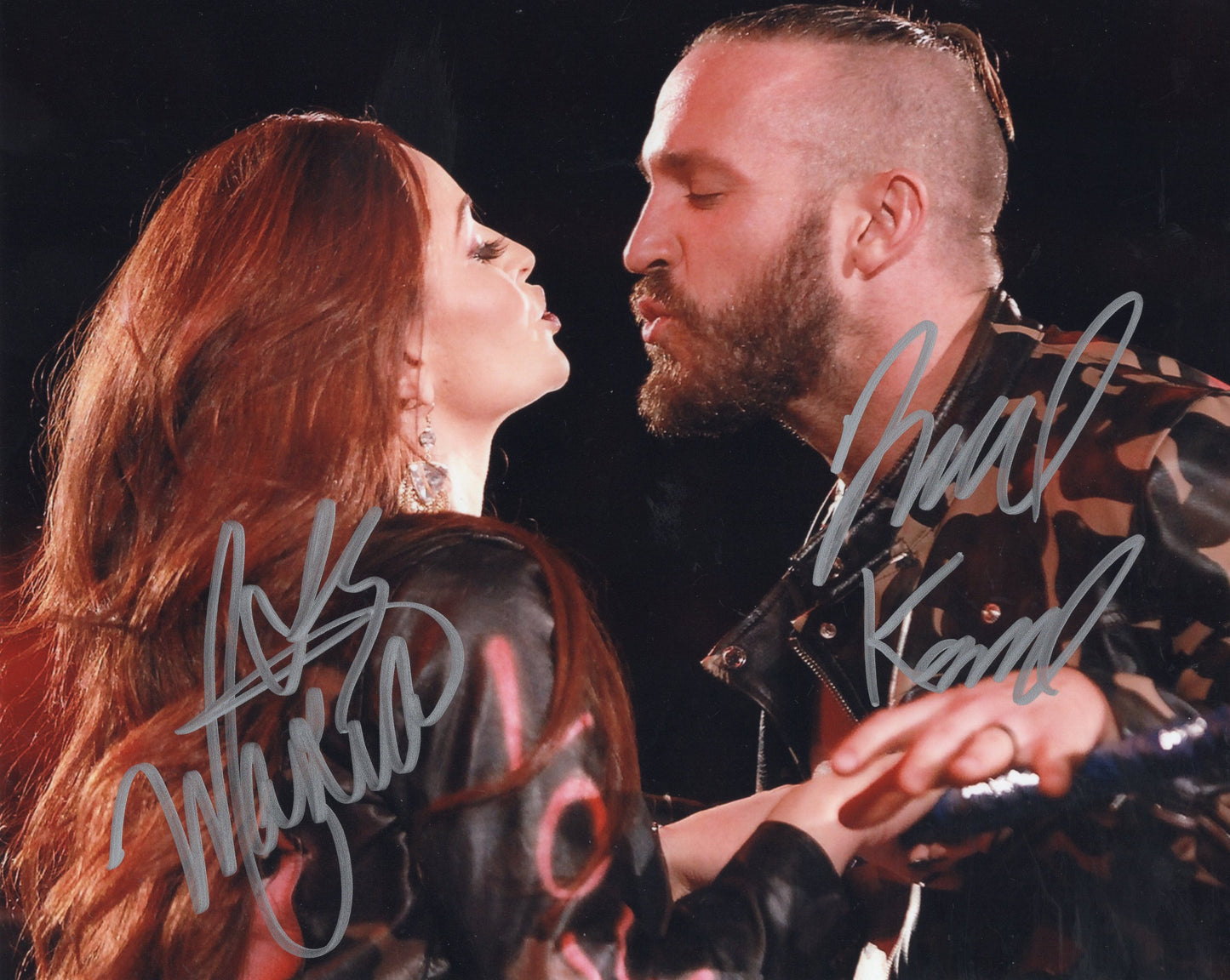 Maria Kanelis Mike Kanelis 8x10 photo signed auto autographed AEW WWE