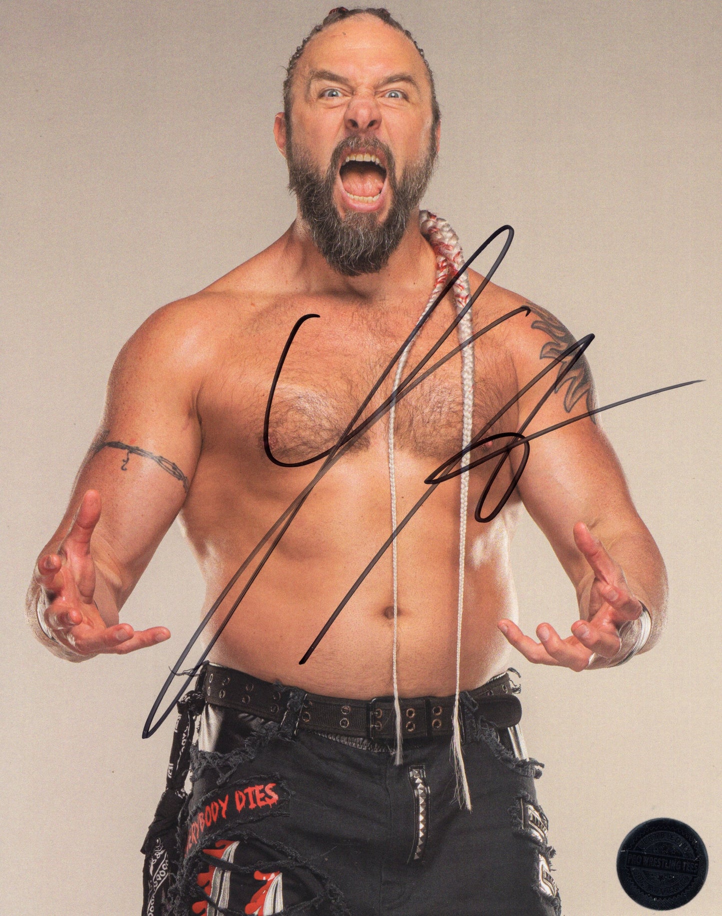 Lance Archer 8x10 photo signed auto autographed AEW TNA