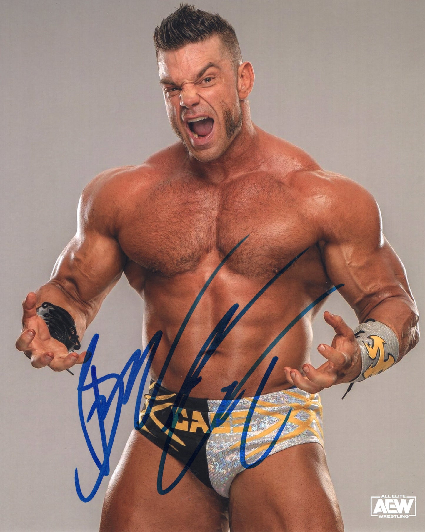Brian Cage 8x10 photo signed auto autographed AEW