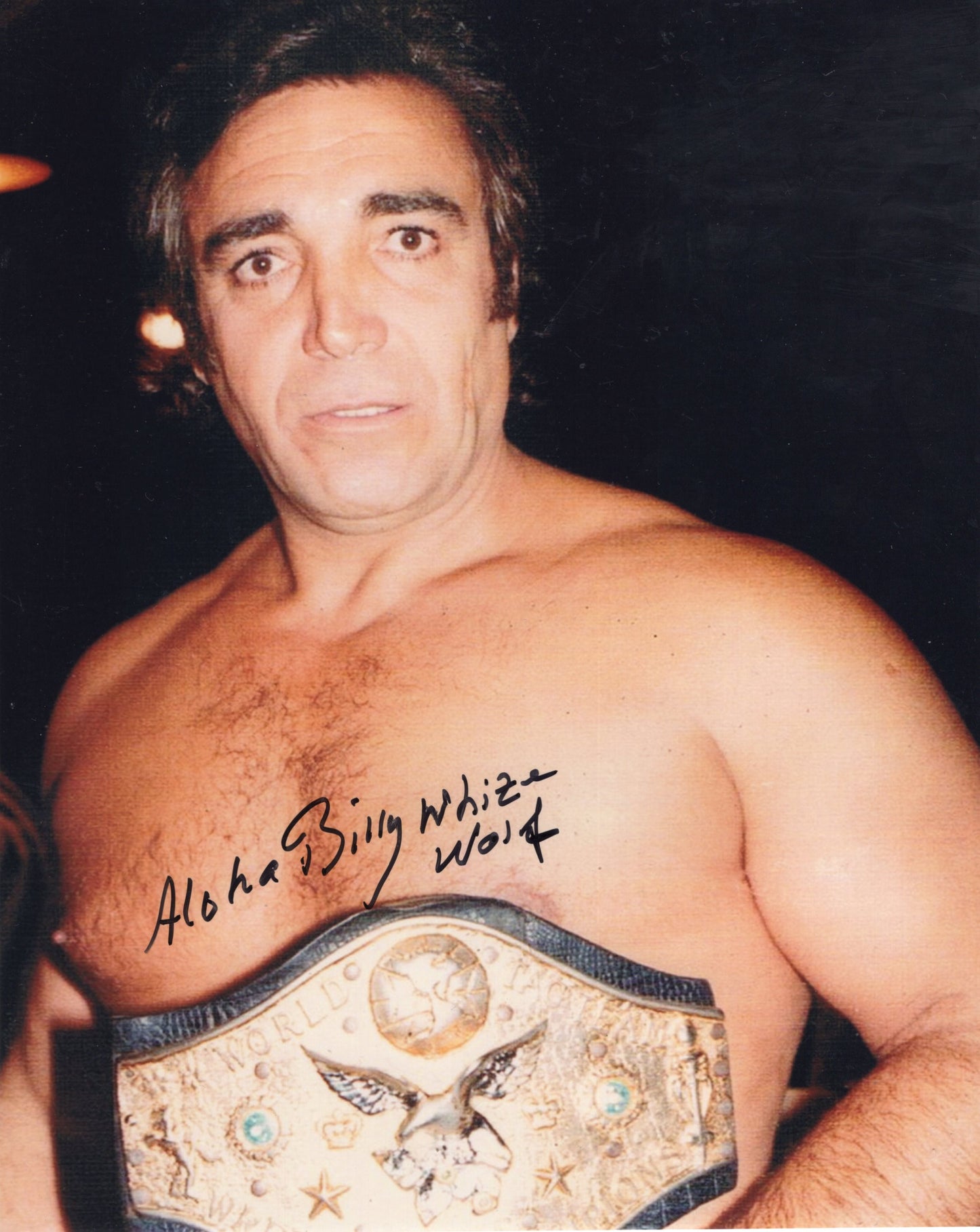 Billy White Wolf Adnan Al-Kaissie 8x10 photo signed auto autographed WWF NWA RARE