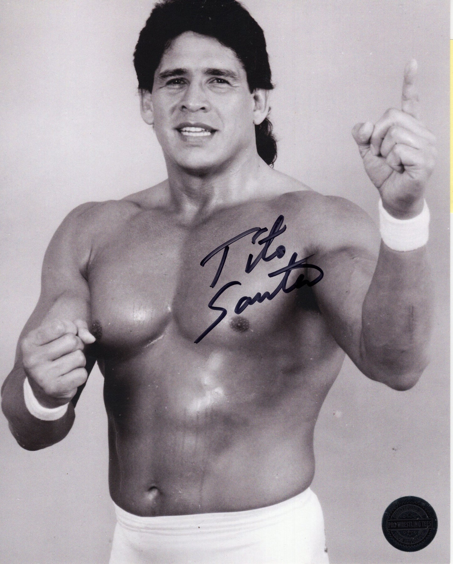 Tito Santana 8x10 photo signed auto autographed WWF