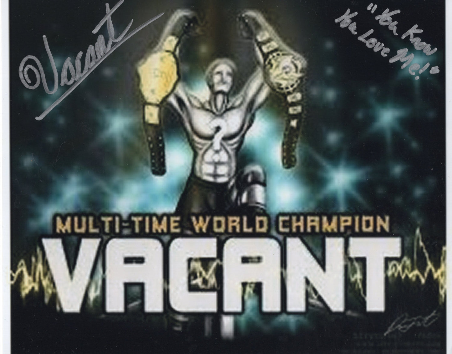 Vacant (8x10) photo signed auto autographed inscribed RARE