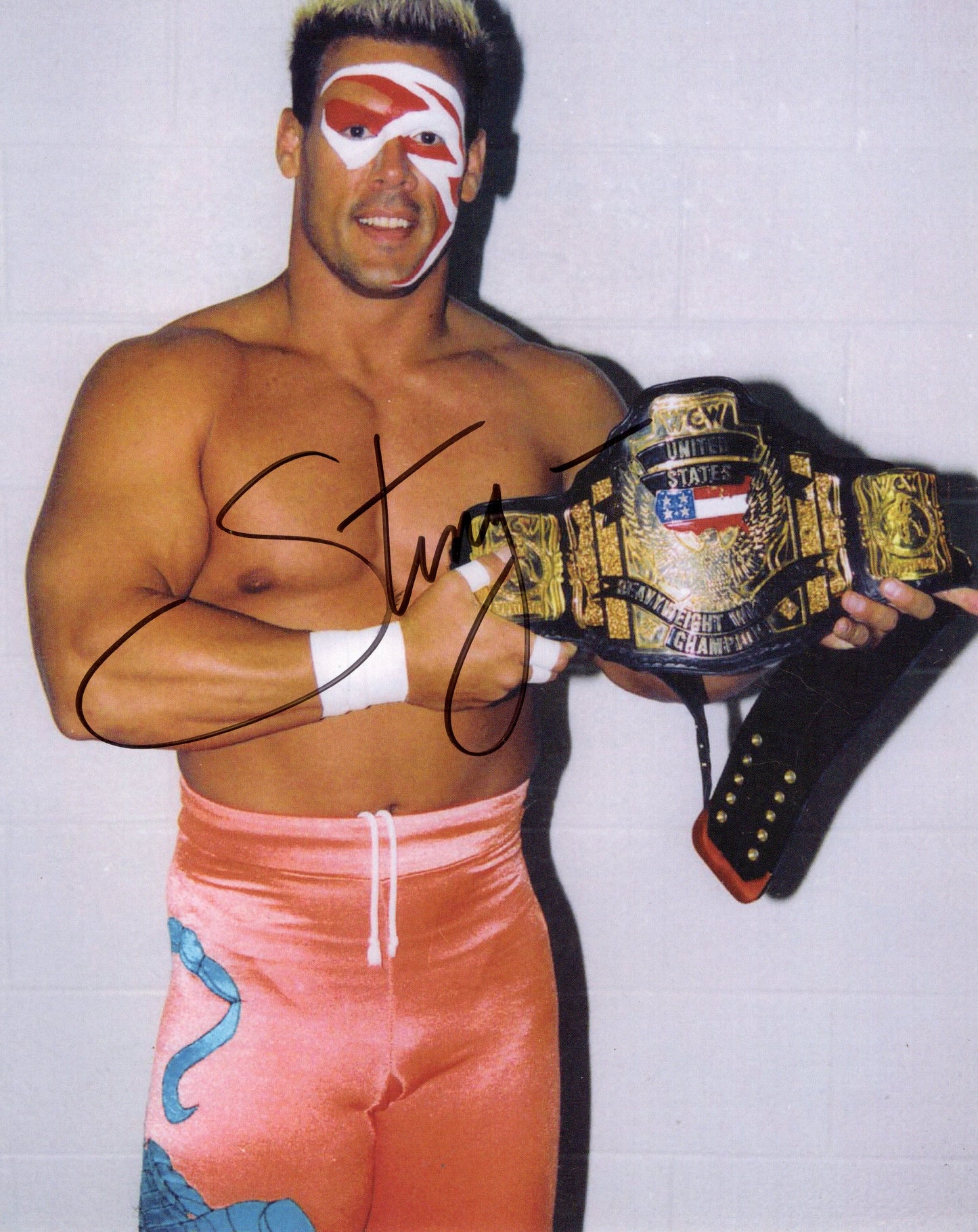 Sting 8x10 signed auto autographed WWE WCW