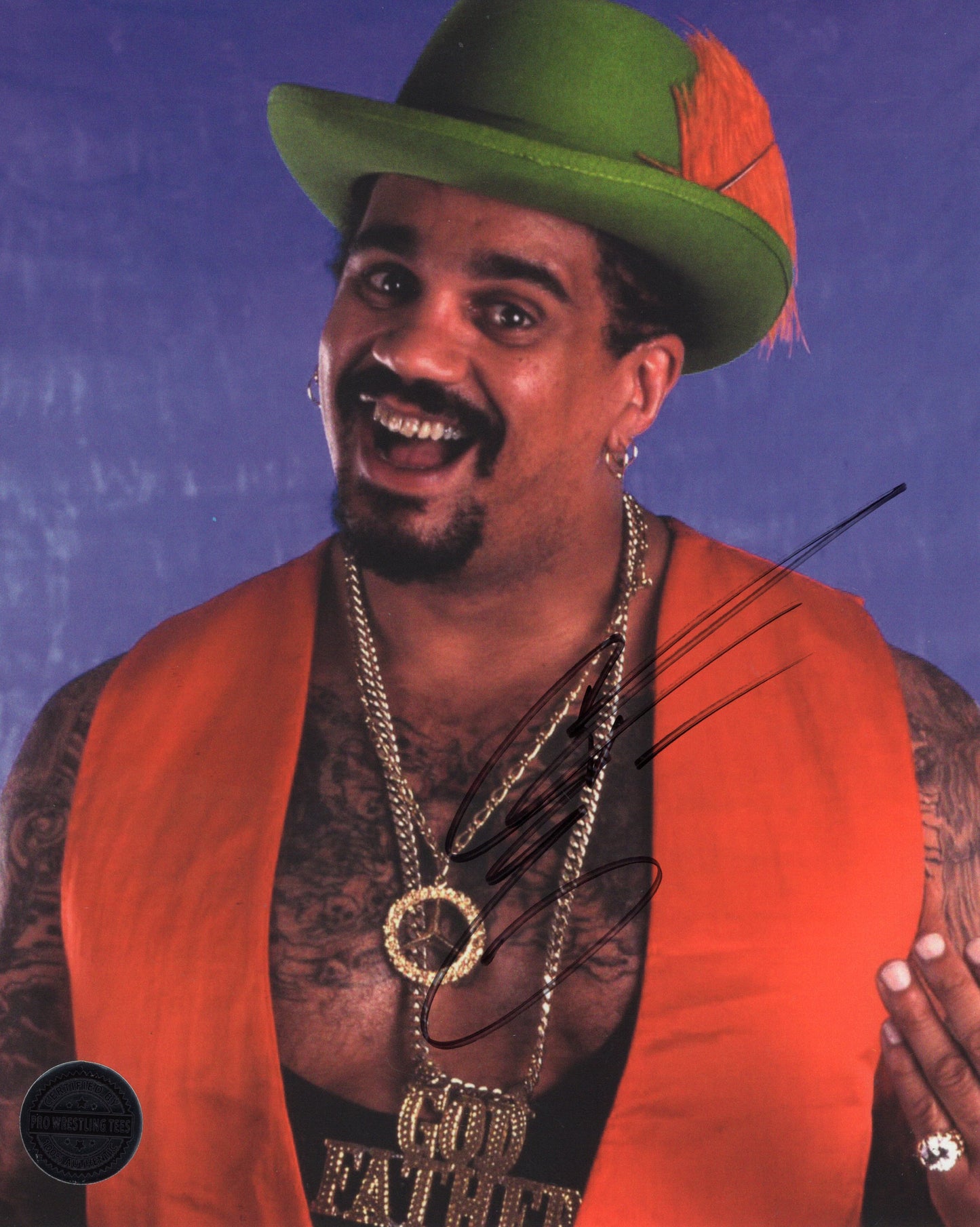 Godfather 8x10 Papa Shango signed auto autographed WWE WWF