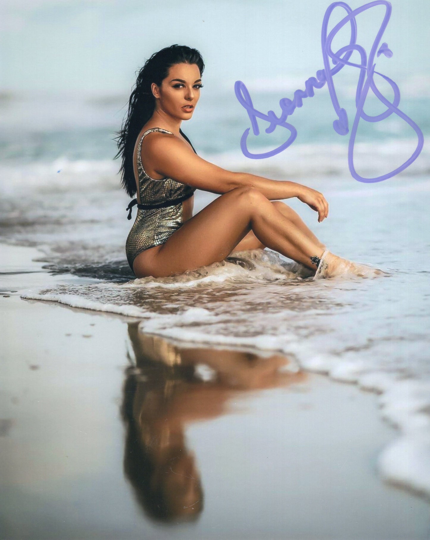 Deonna Purrazzo (8x10 metallic) photo signed auto autographed AEW TNA