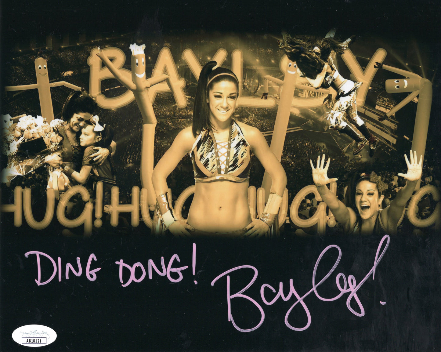 Bayley inscribed 8x10 metallic jsa certed photo signed auto autographed
