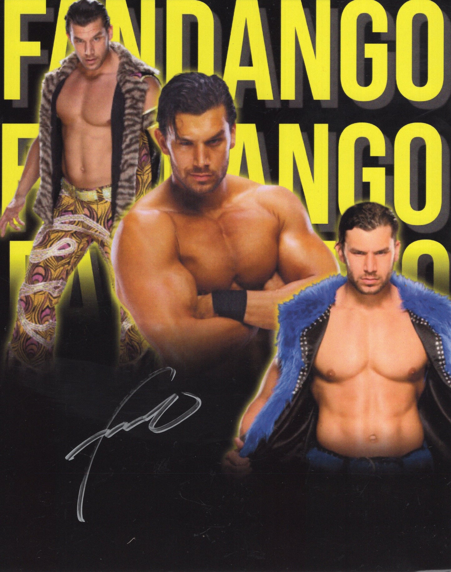 Fandango 8x10 photo signed auto autographed WWE WWF