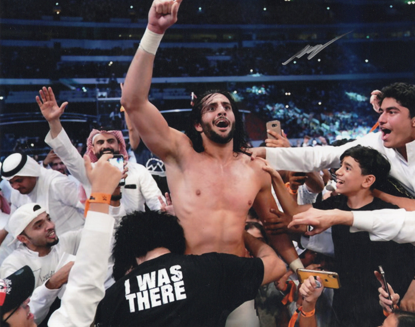 Mansoor 8x10 photo signed auto autographed AEW WWE