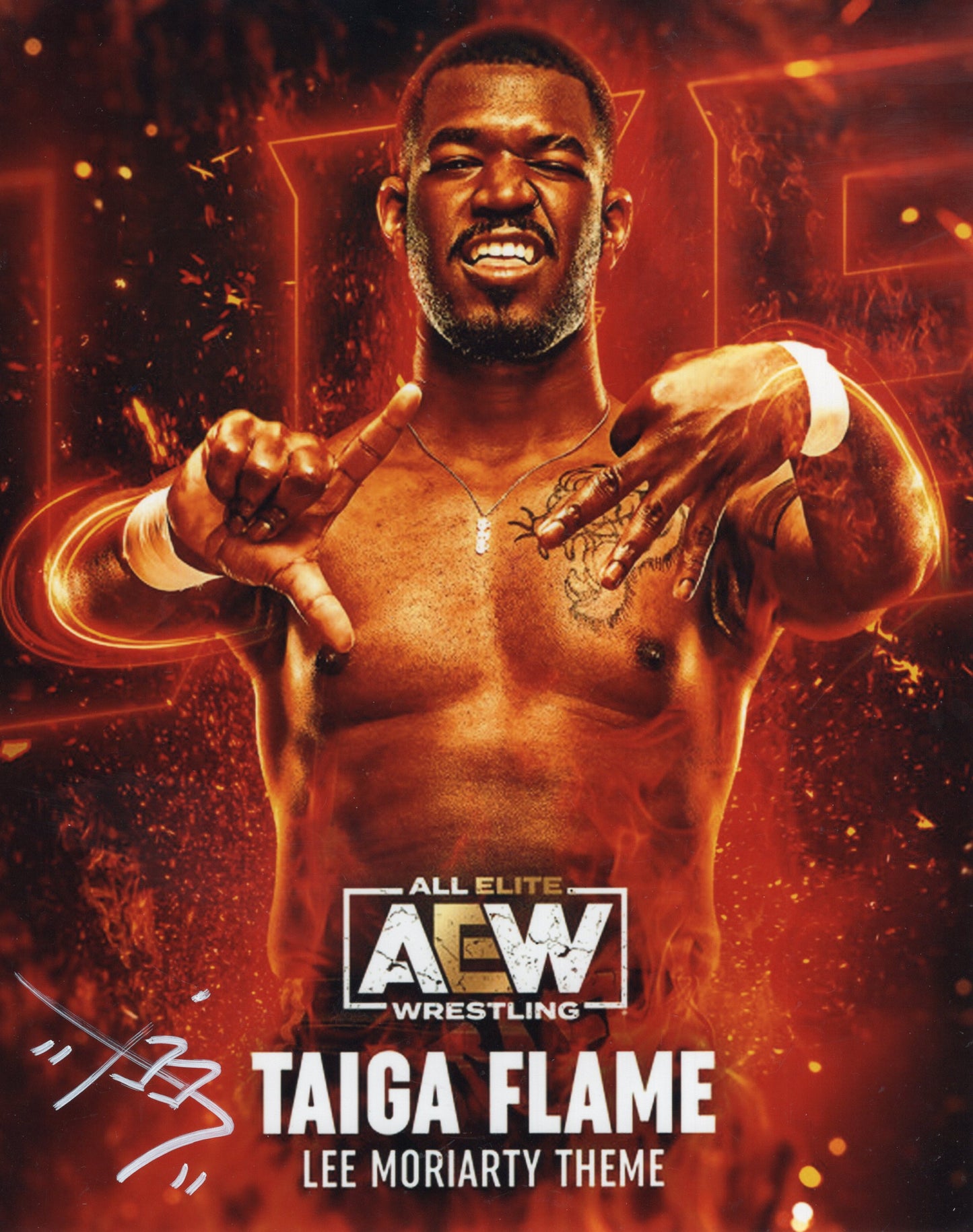 Lee Moriarty 8x10 photo signed auto autographed AEW WWE