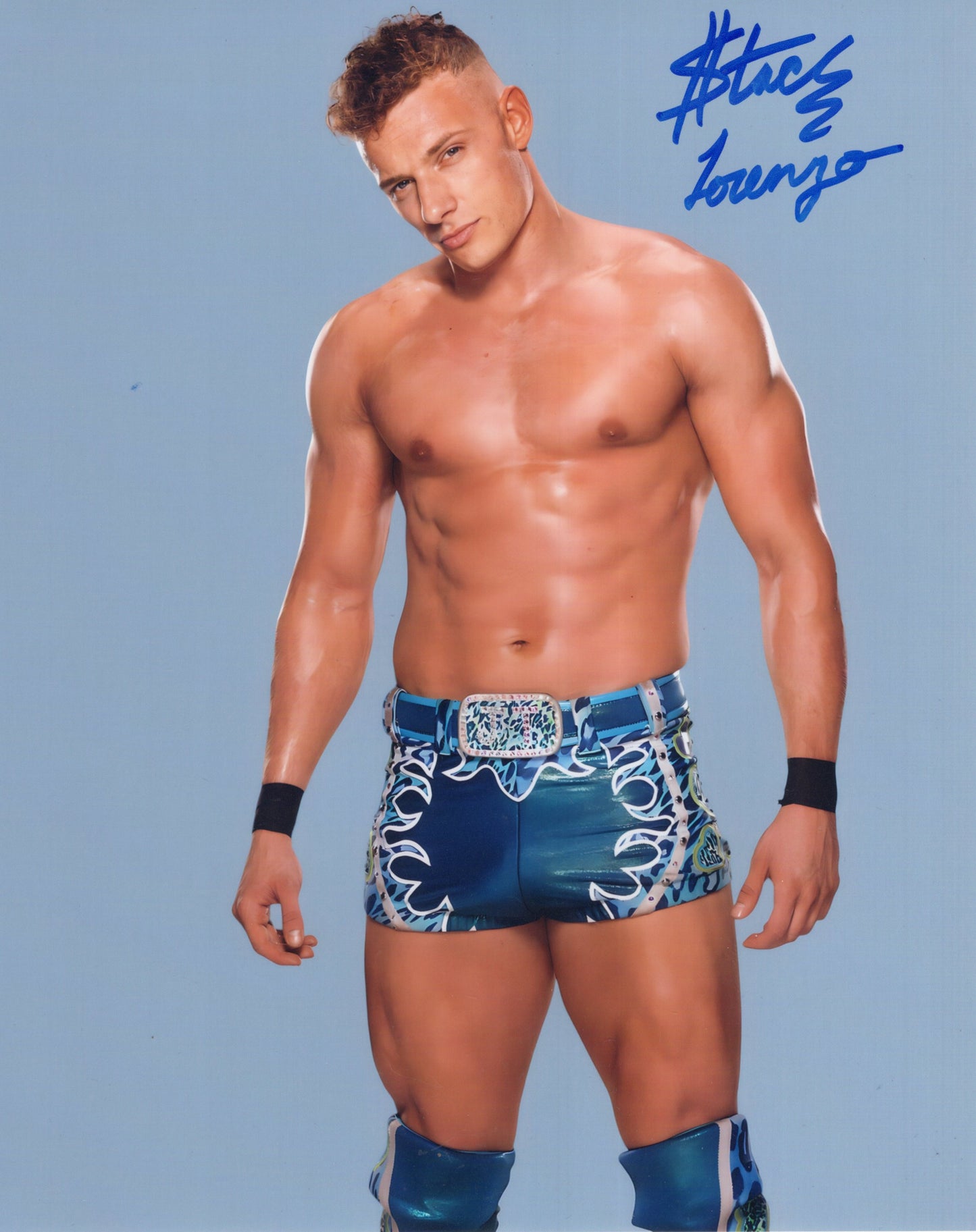 Channing "Stacks" Lorenzo (8x10 photo) NXT WWE signed auto autographed