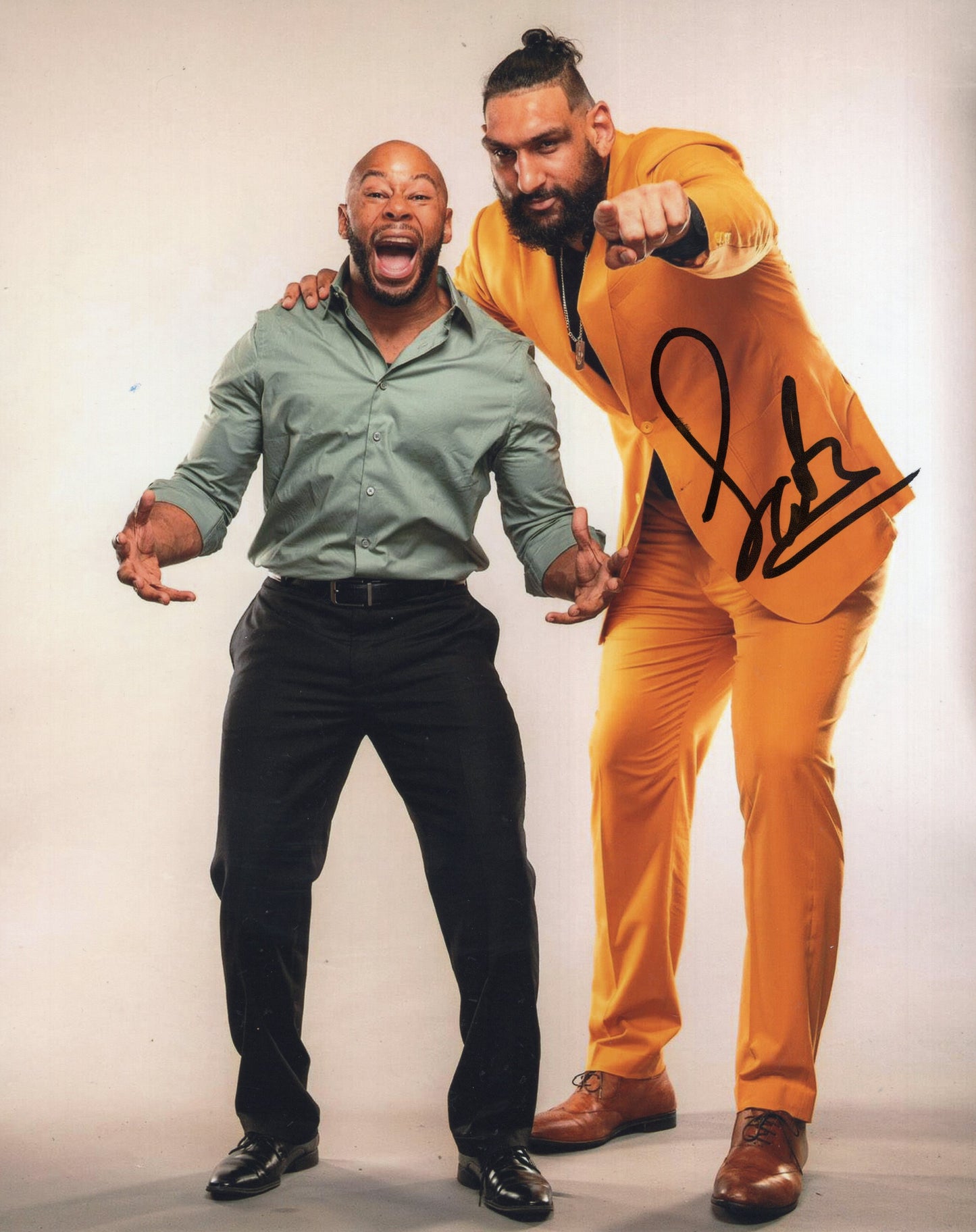 Satnam Singh (8x10 photo) AEW signed auto autograph