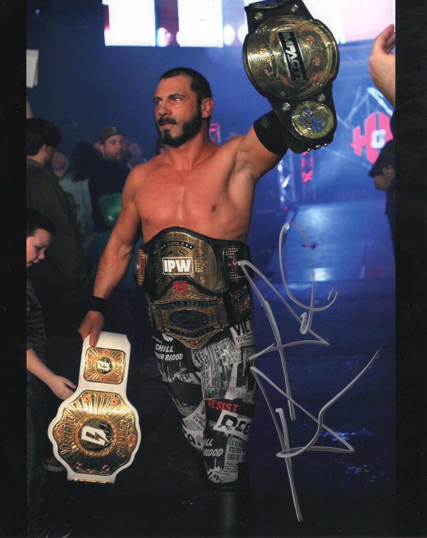 Austin Aries (8x10 photo) ECW signed auto autograph