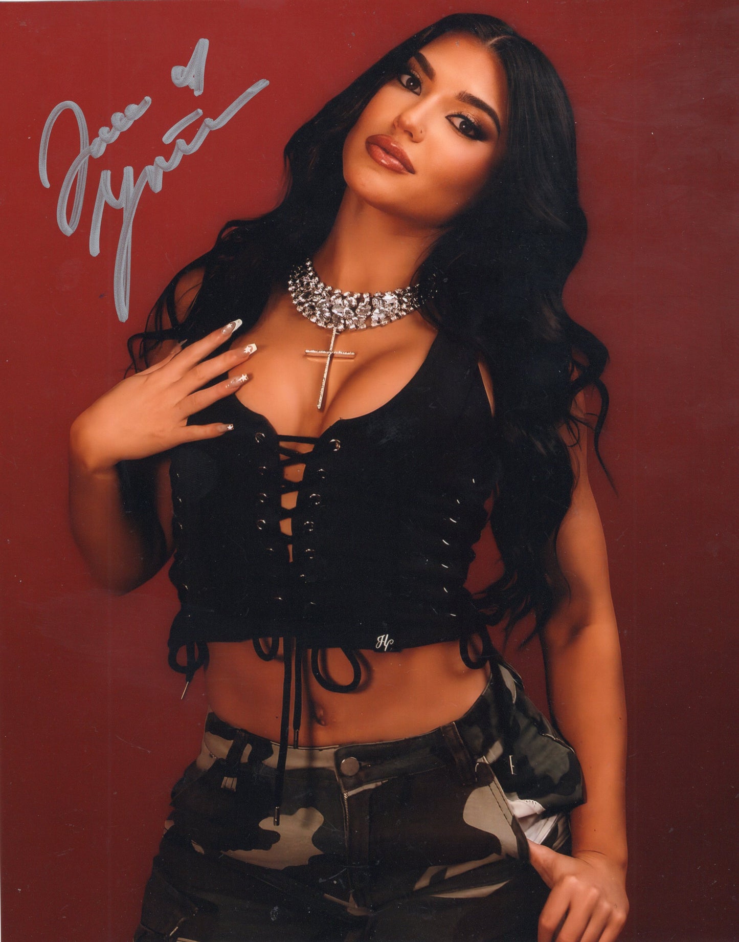 Jazmyn Nyx Jade Gentile (8x10) WWE NXT photo signed auto autographed