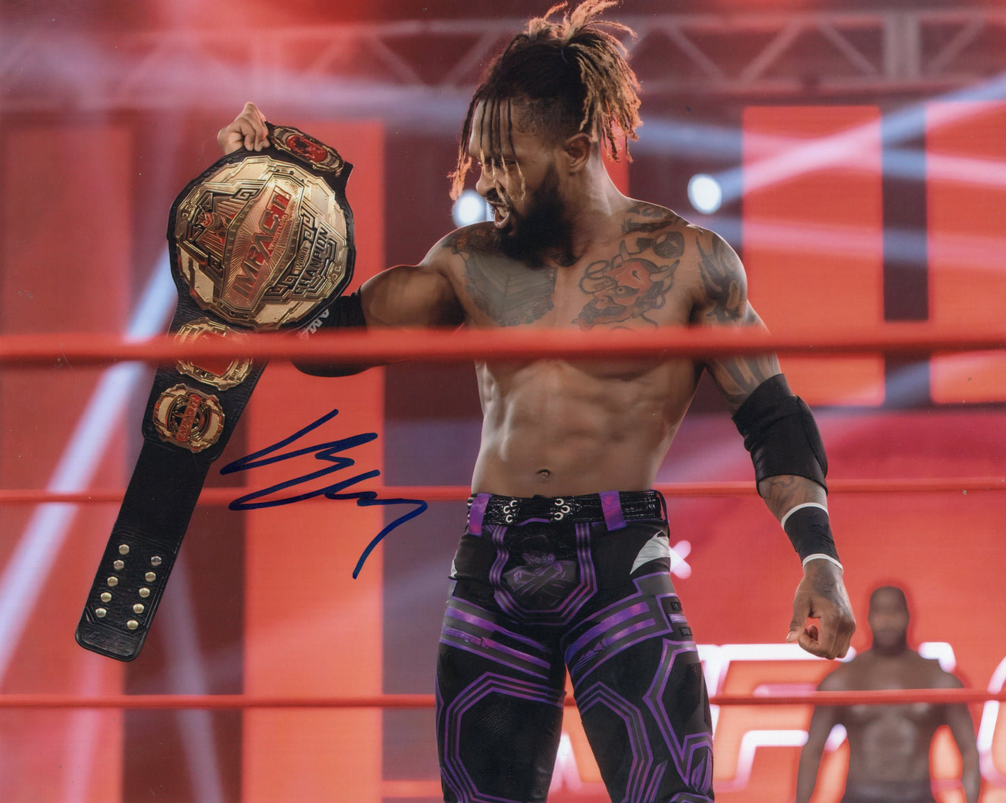 Chris Bey TNA Impact Wrestler 8x10 photo signed auto autographed