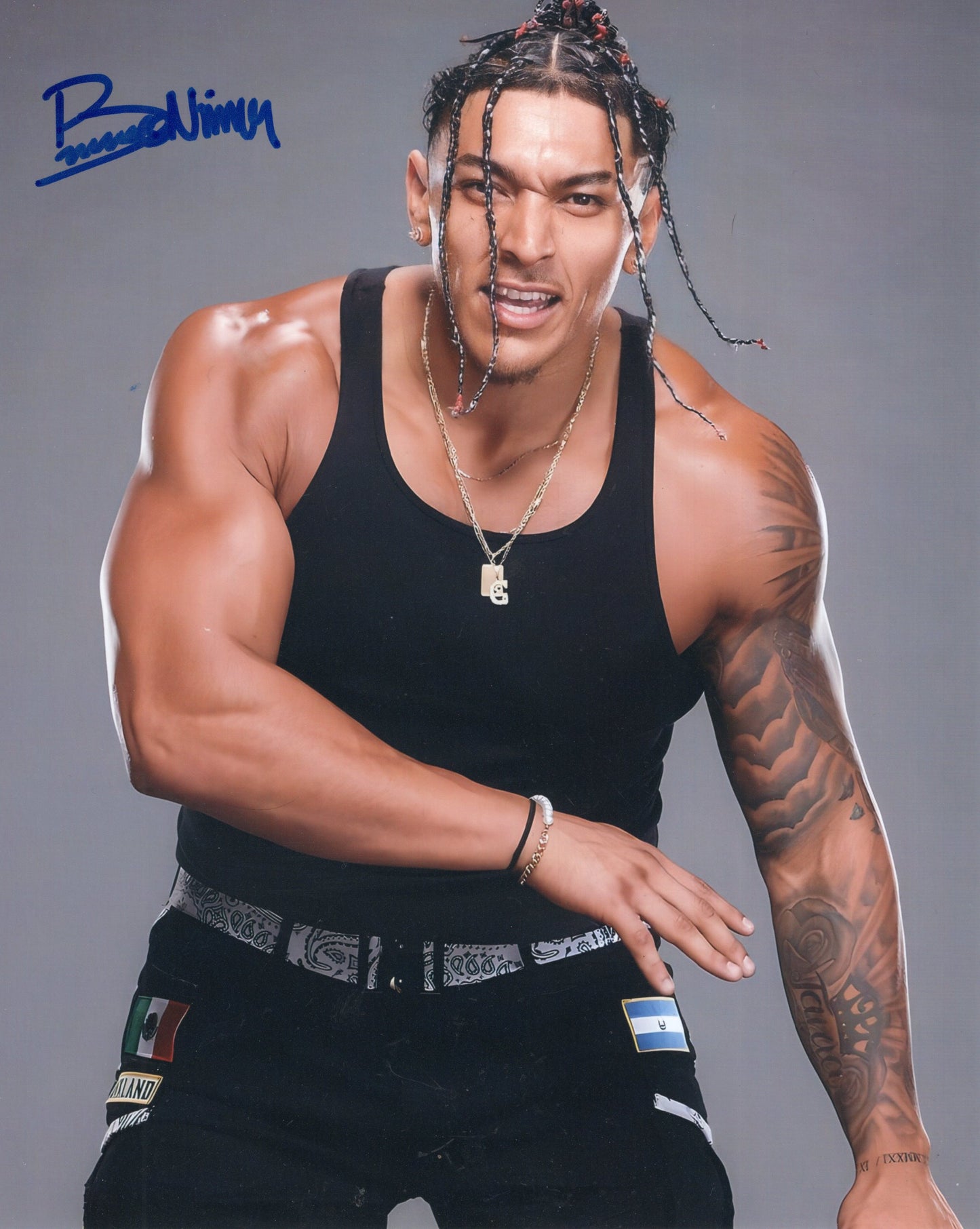 Bronco Nima 8x10 photo signed auto autographed WWE NXT