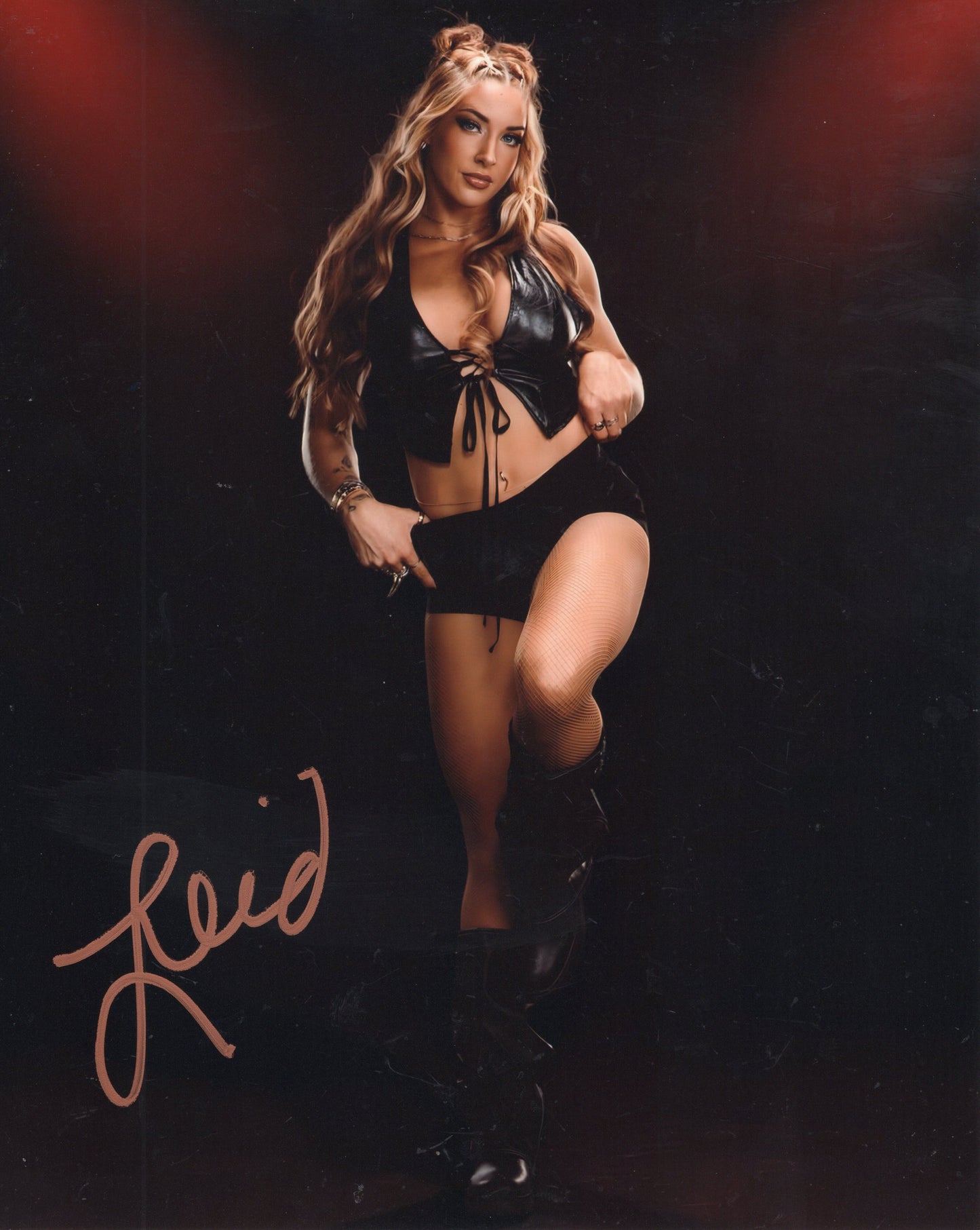 Lainey Reid 8x10 Fatal Influence AEW NXT TNA WWE signed autographed photo