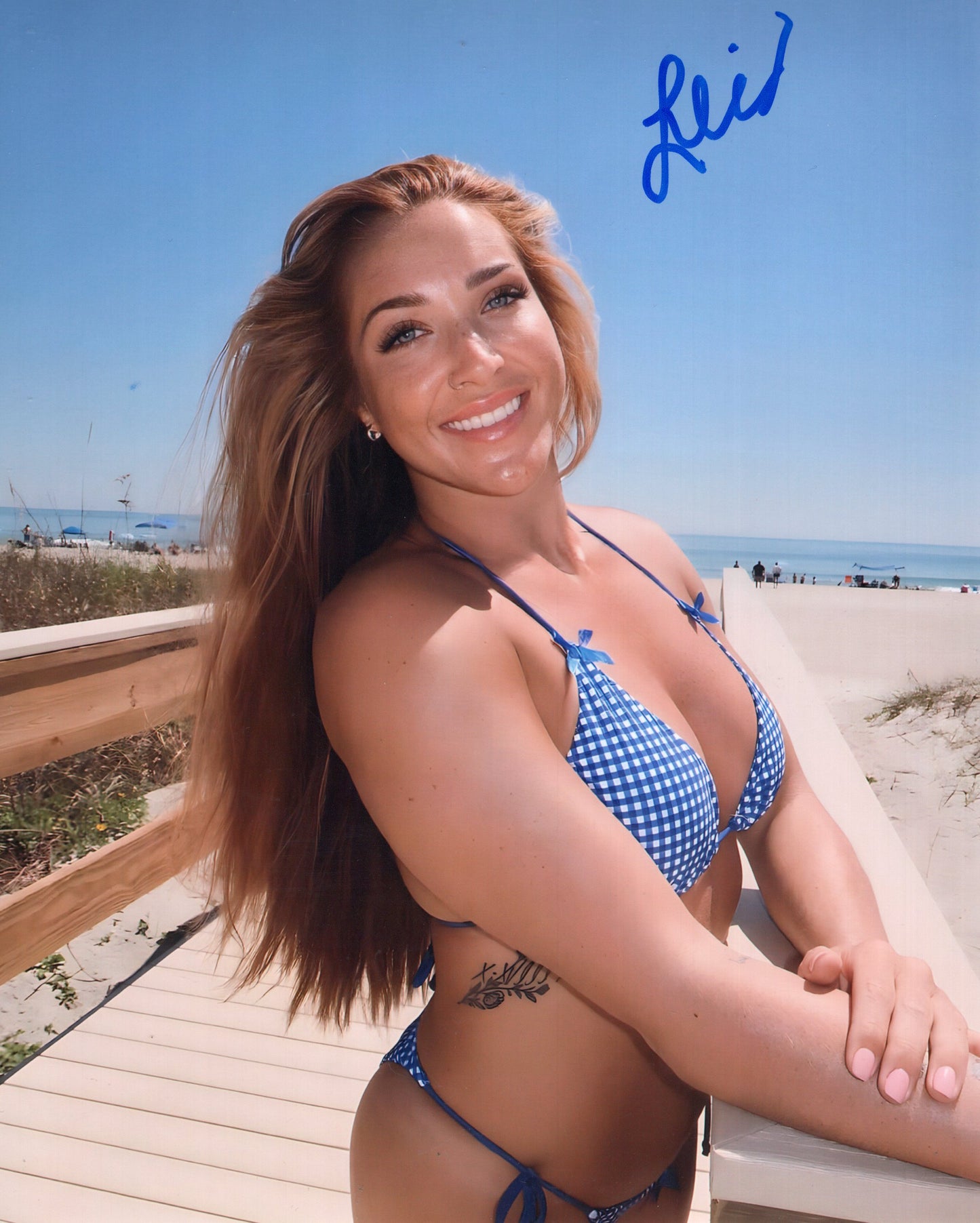 Lainey Reid 8x10 Fatal Influence AEW NXT TNA WWE signed autographed photo