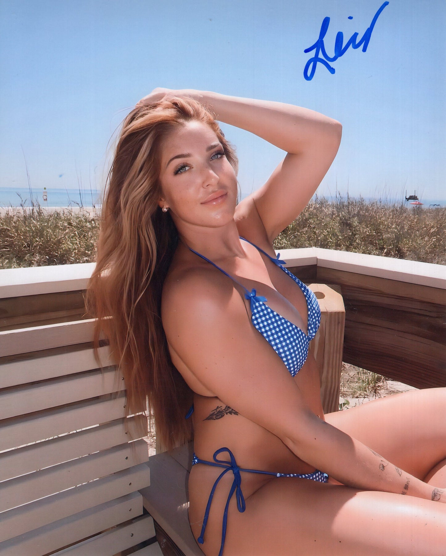 Lainey Reid 8x10 Fatal Influence AEW NXT TNA WWE signed autographed photo