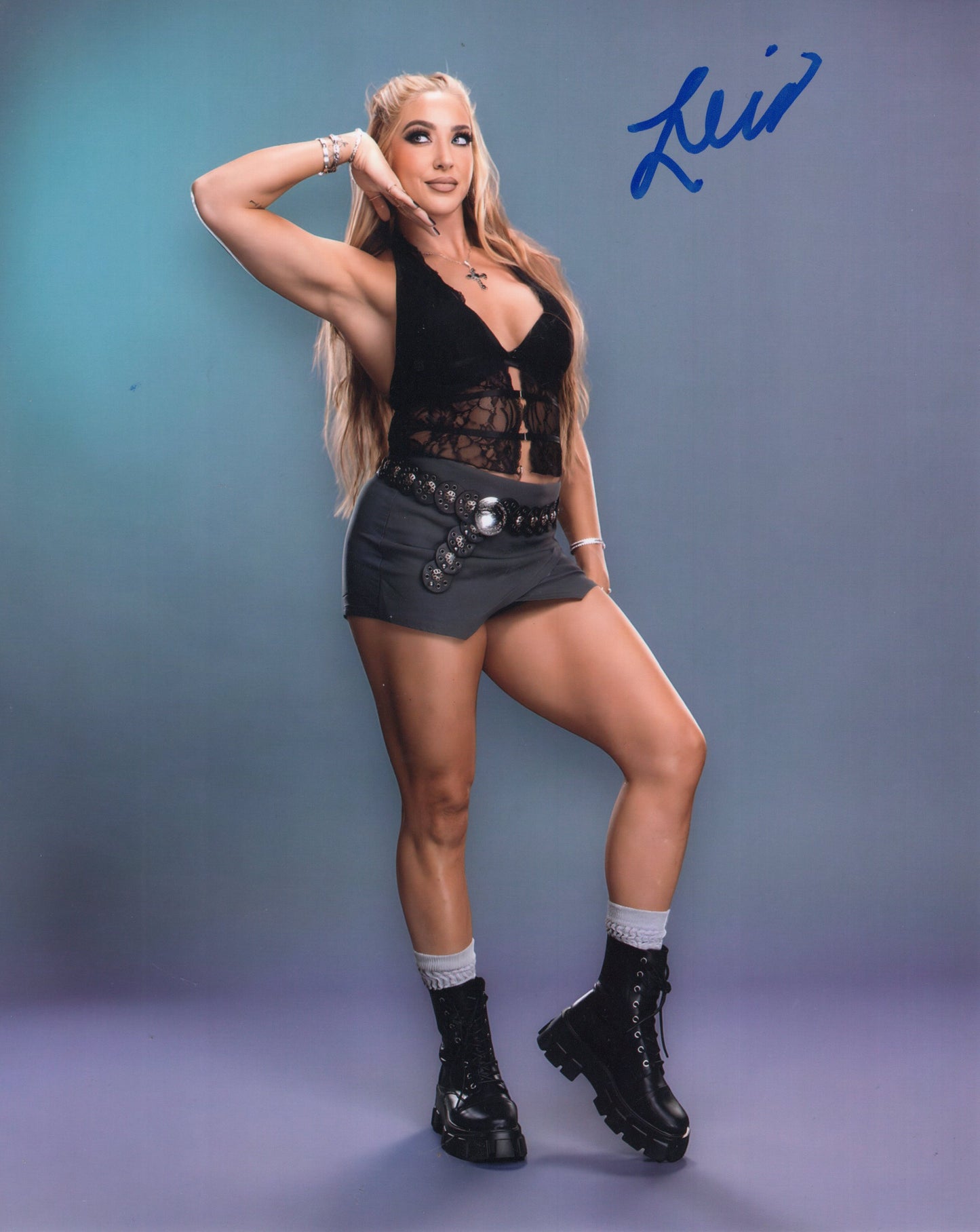 Lainey Reid 8x10 Fatal Influence AEW NXT TNA WWE signed autographed photo