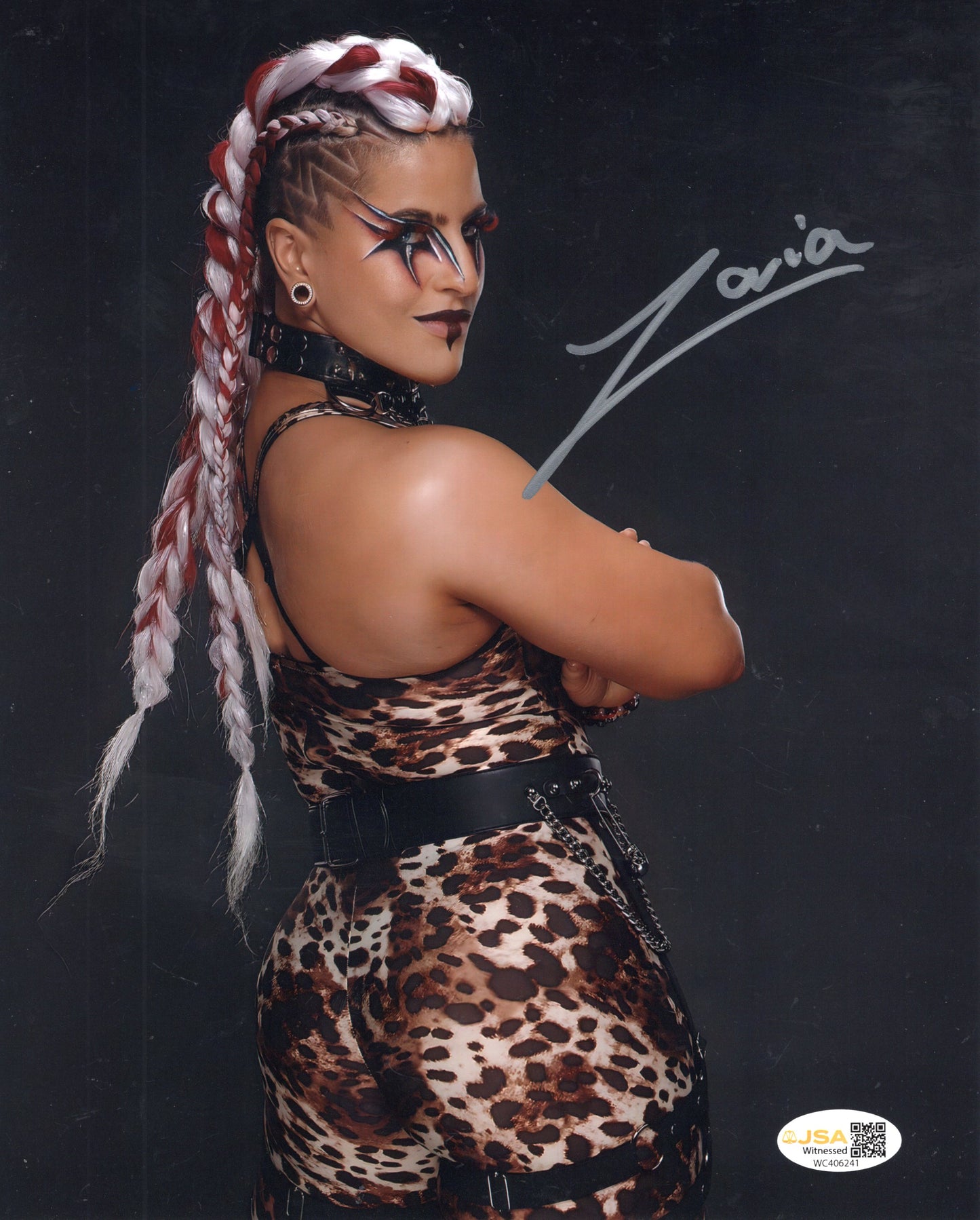 ZARIA (8x10) JSA COA WWE NXT SEXY photo signed auto autographed