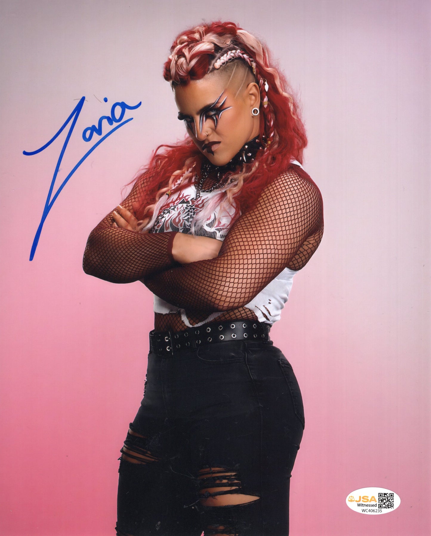 ZARIA (8x10) JSA COA WWE NXT SEXY photo signed auto autographed