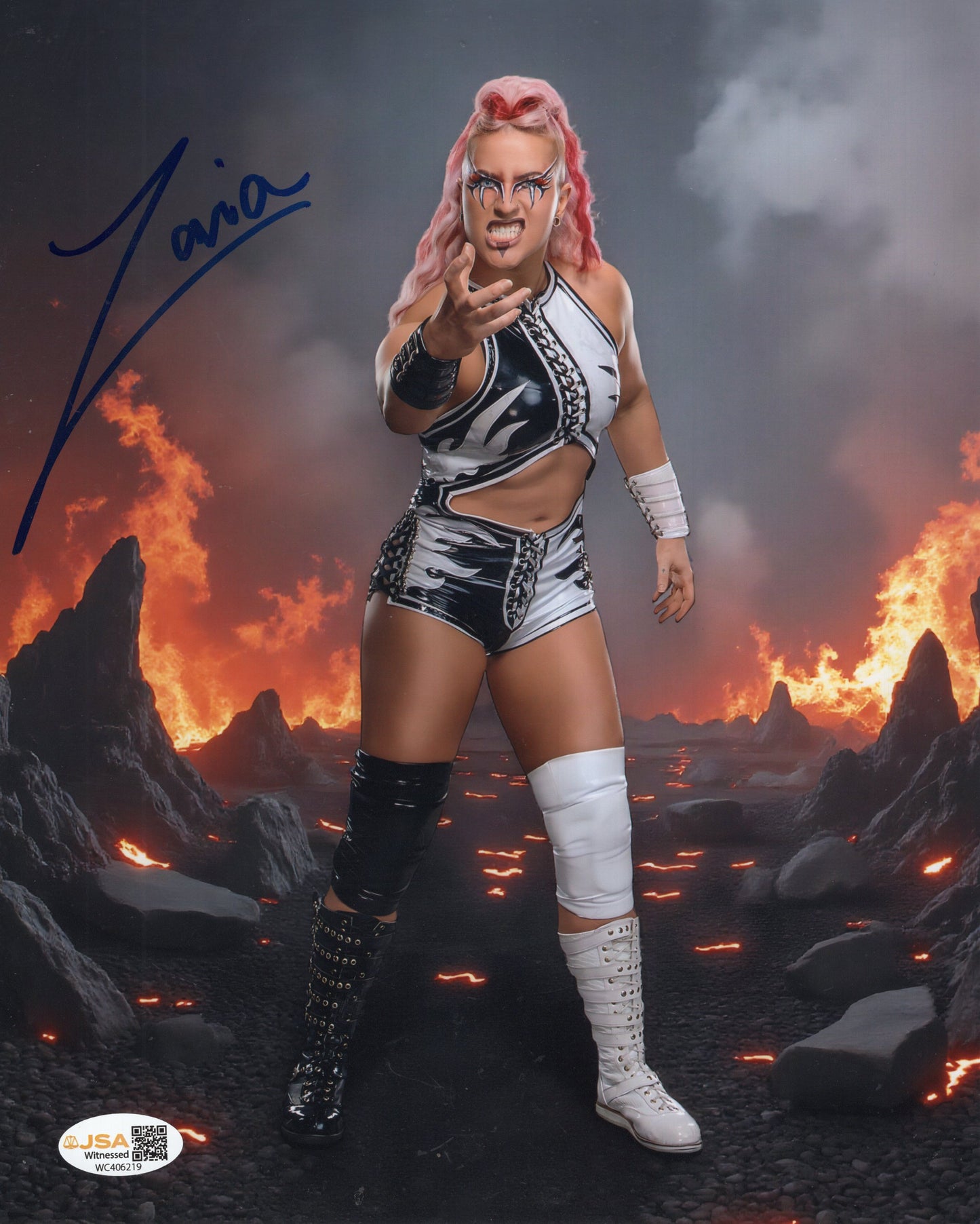 ZARIA (8x10) JSA COA WWE NXT SEXY photo signed auto autographed