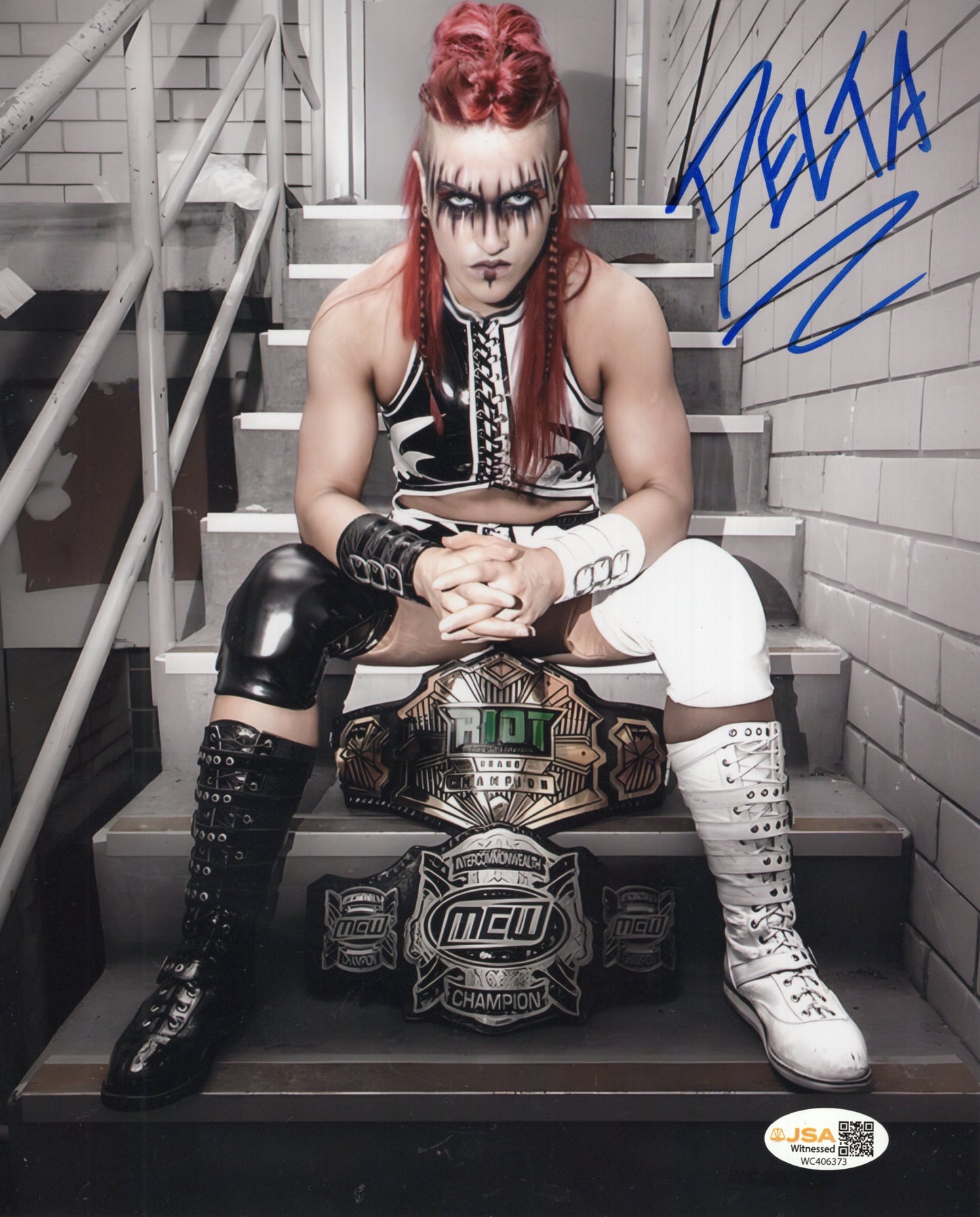 Delta ZARIA (8x10) JSA COA WWE NXT SEXY photo signed auto autographed RARE