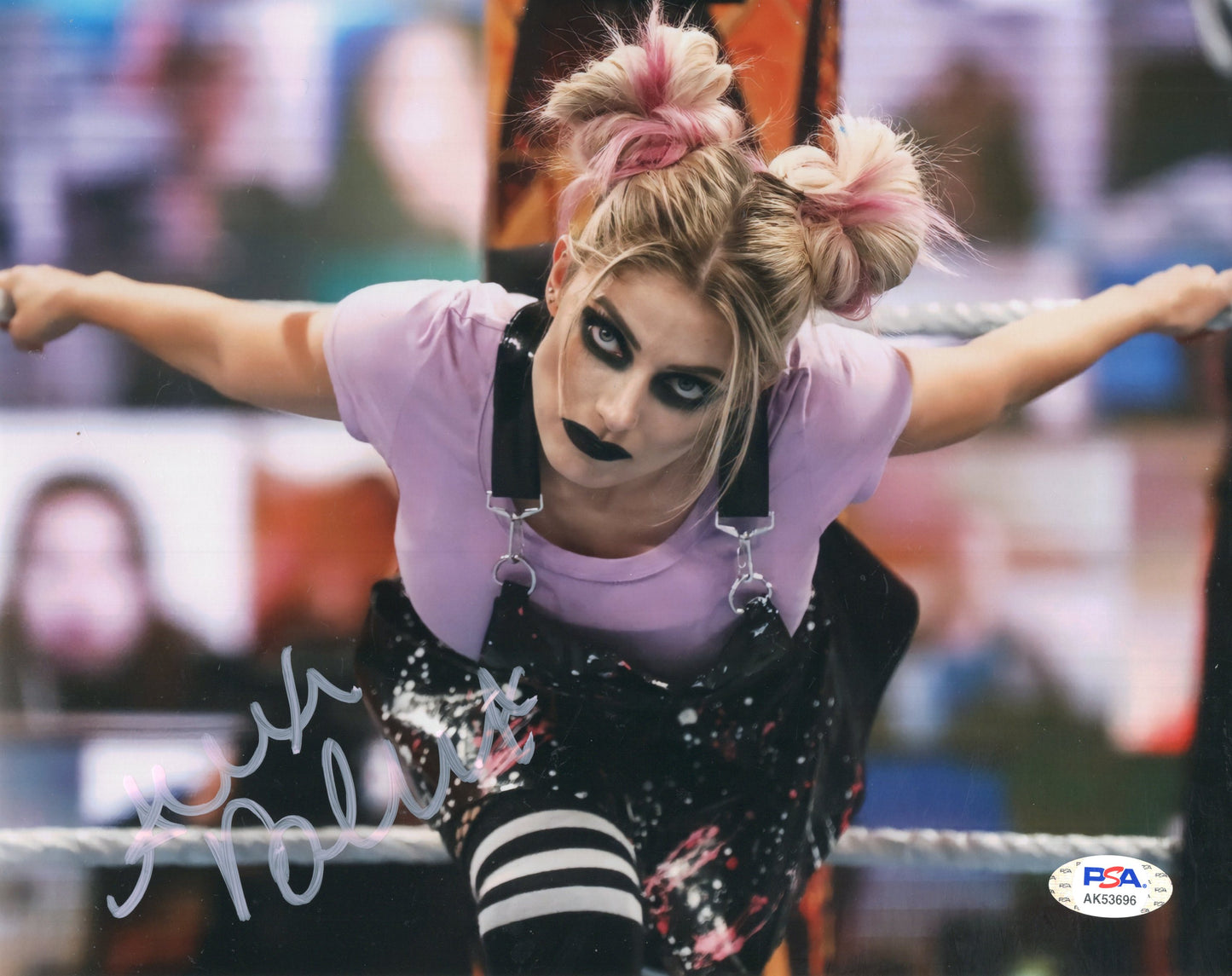 Alexa Bliss PSA COA Funhouse metallic 8x10 WWE photo signed auto autographed