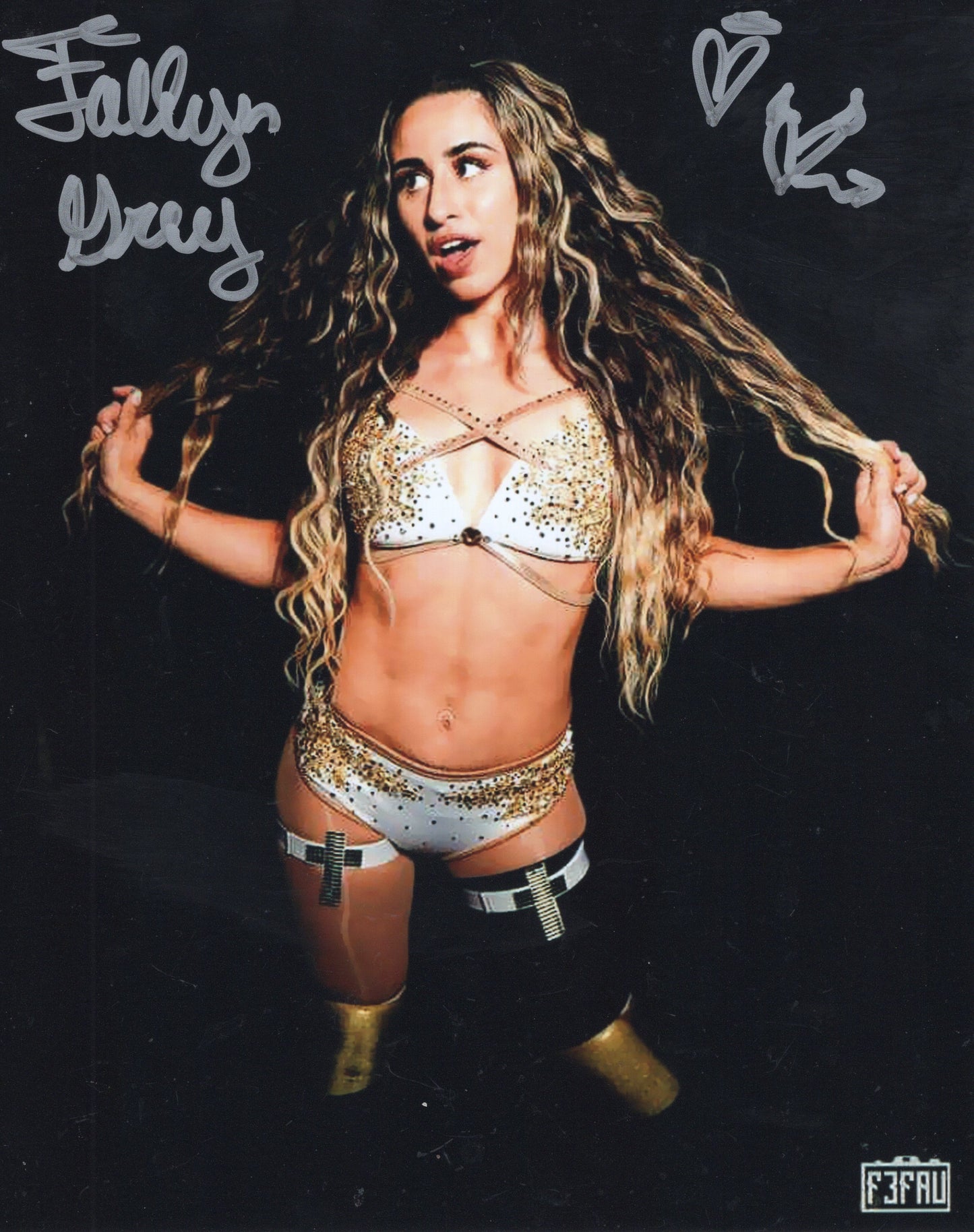 Fallyn Grey (8x10 photo) inscried NXT WWE signed auto autograph AEW