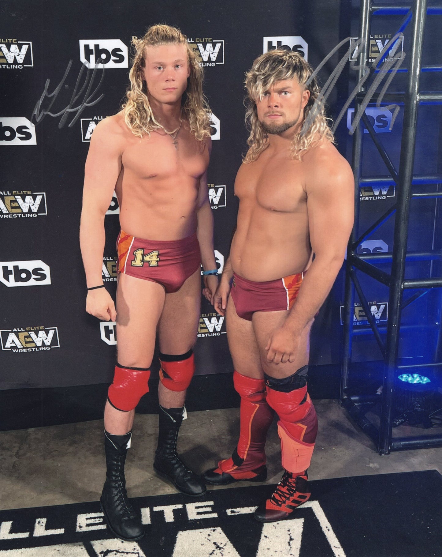 Brian Pillman Jr Griff Garrison 8x10 photo signed auto autographed AEW WWE NXT