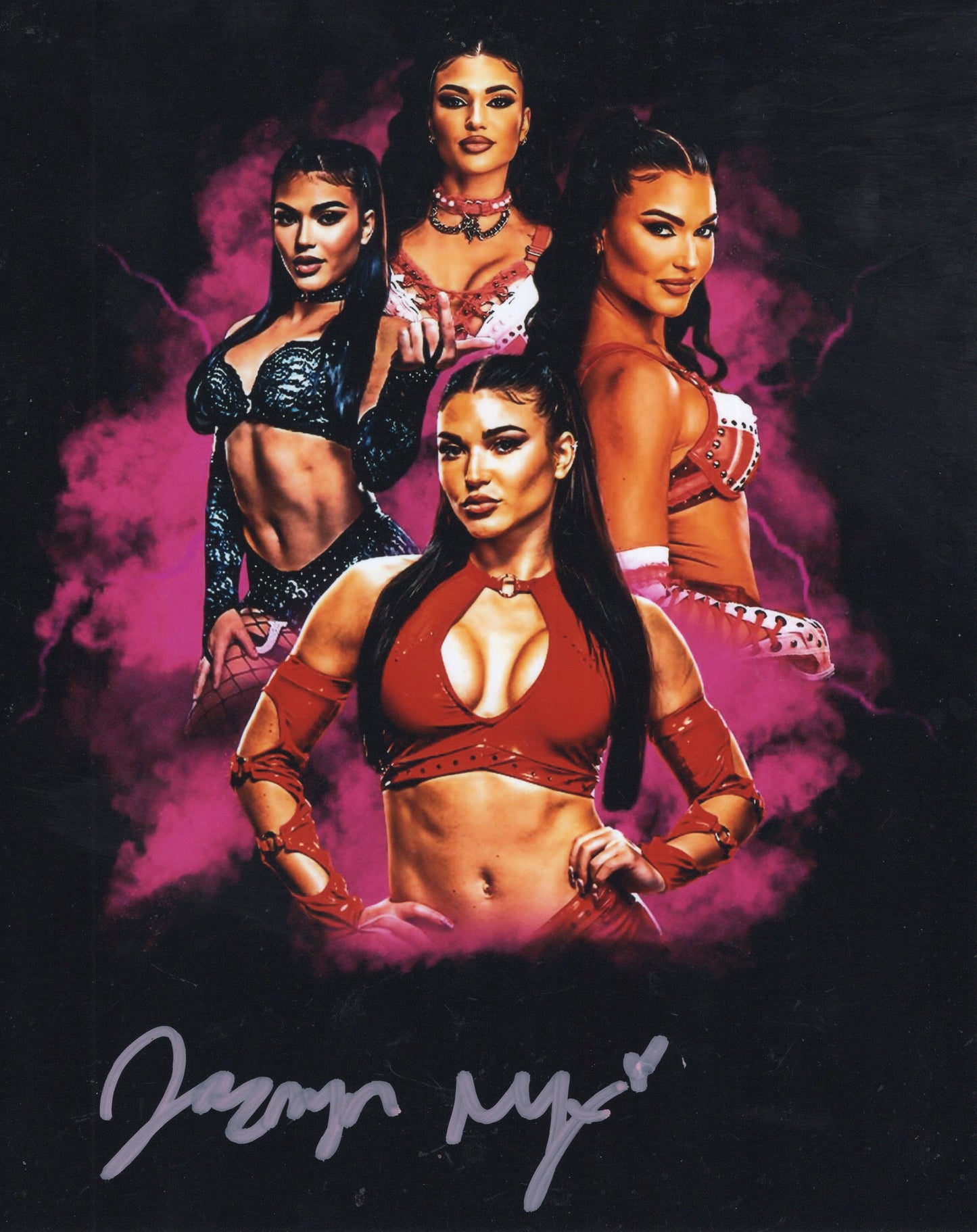 Jazmyn Nyx Jade Gentile (8x10) WWE NXT photo signed auto autographed