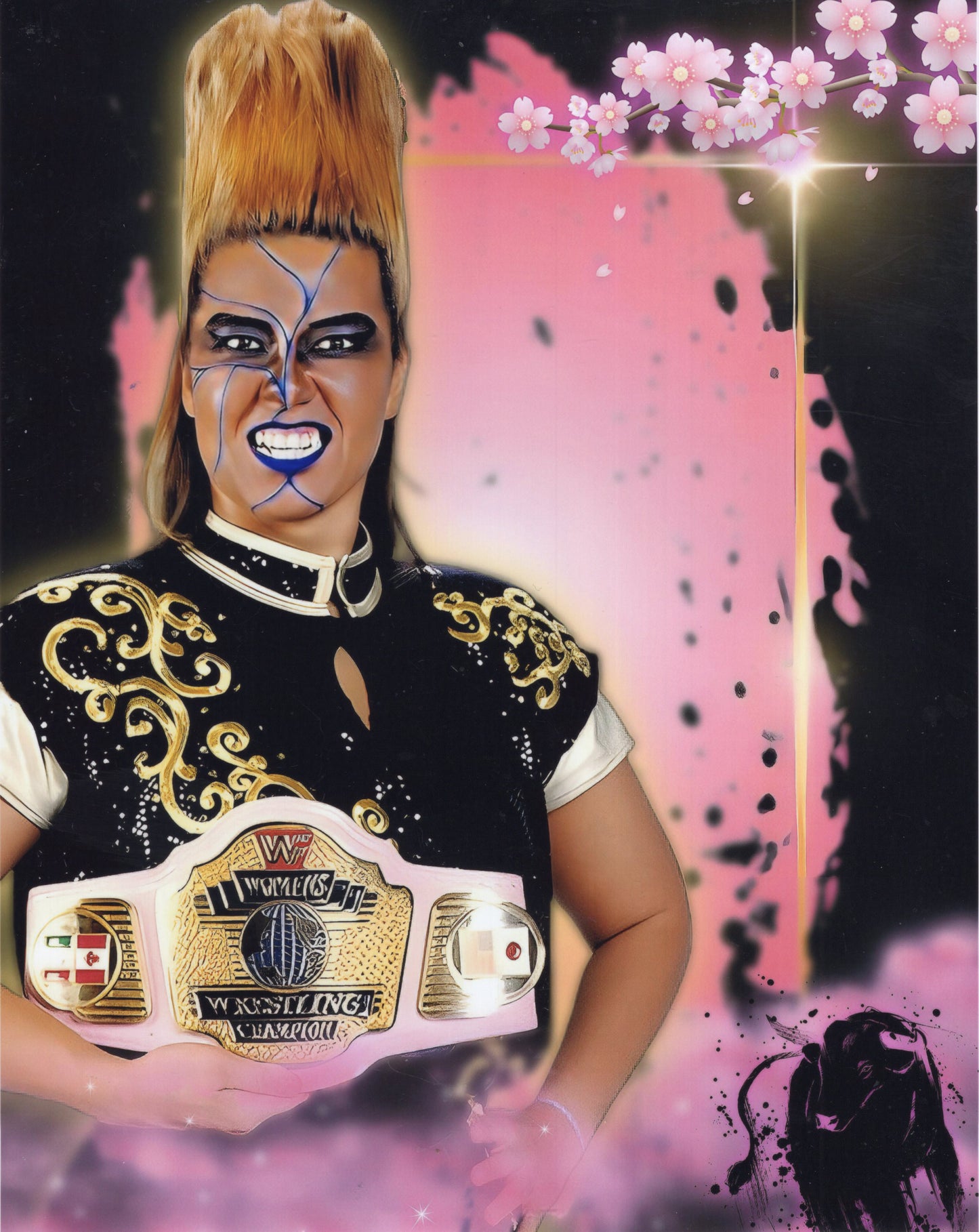 Bull Nakano WWF (8x10) photo signed auto autographed