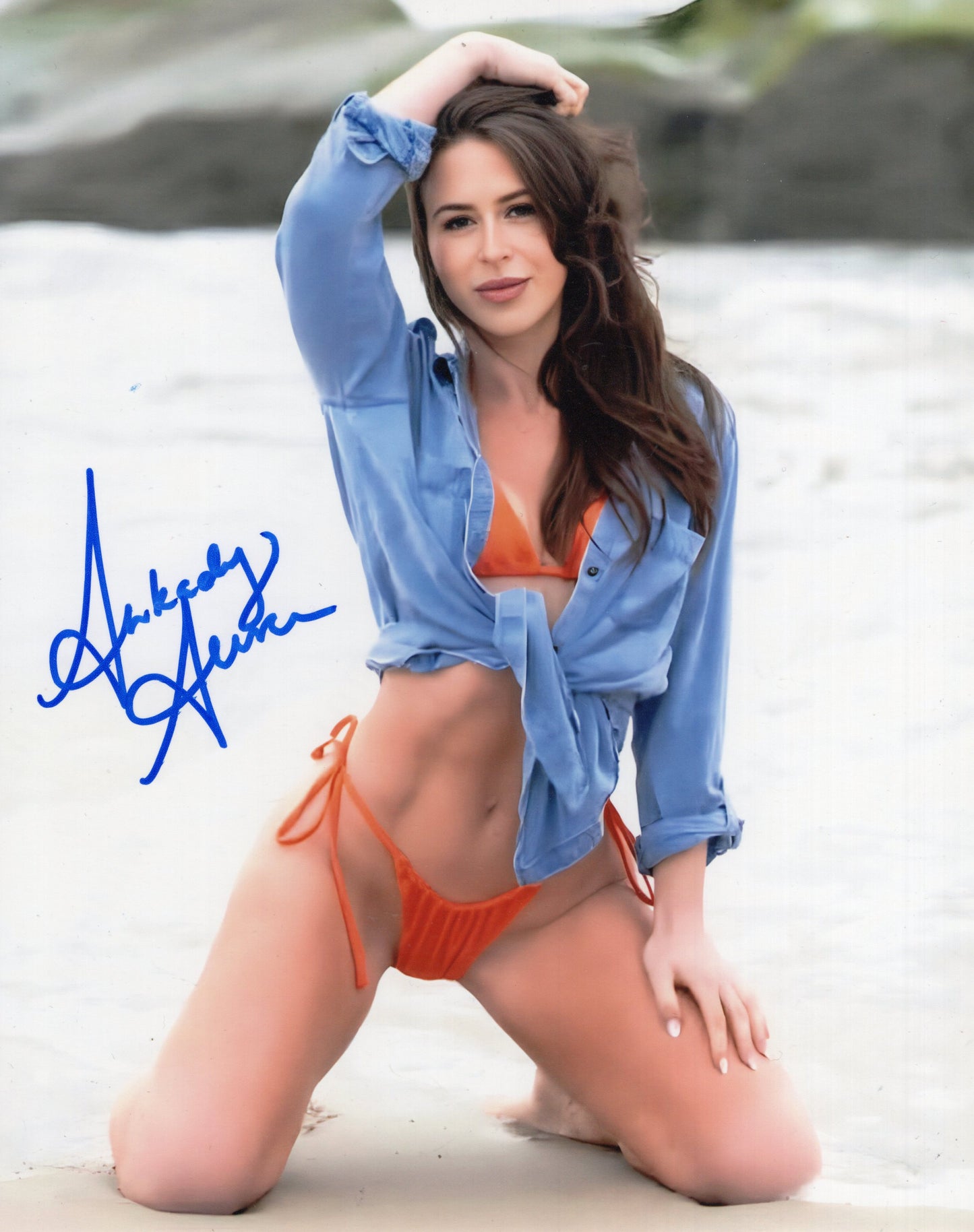 Arkady Aura 8x10 photo signed auto autographed AEW sexy diva