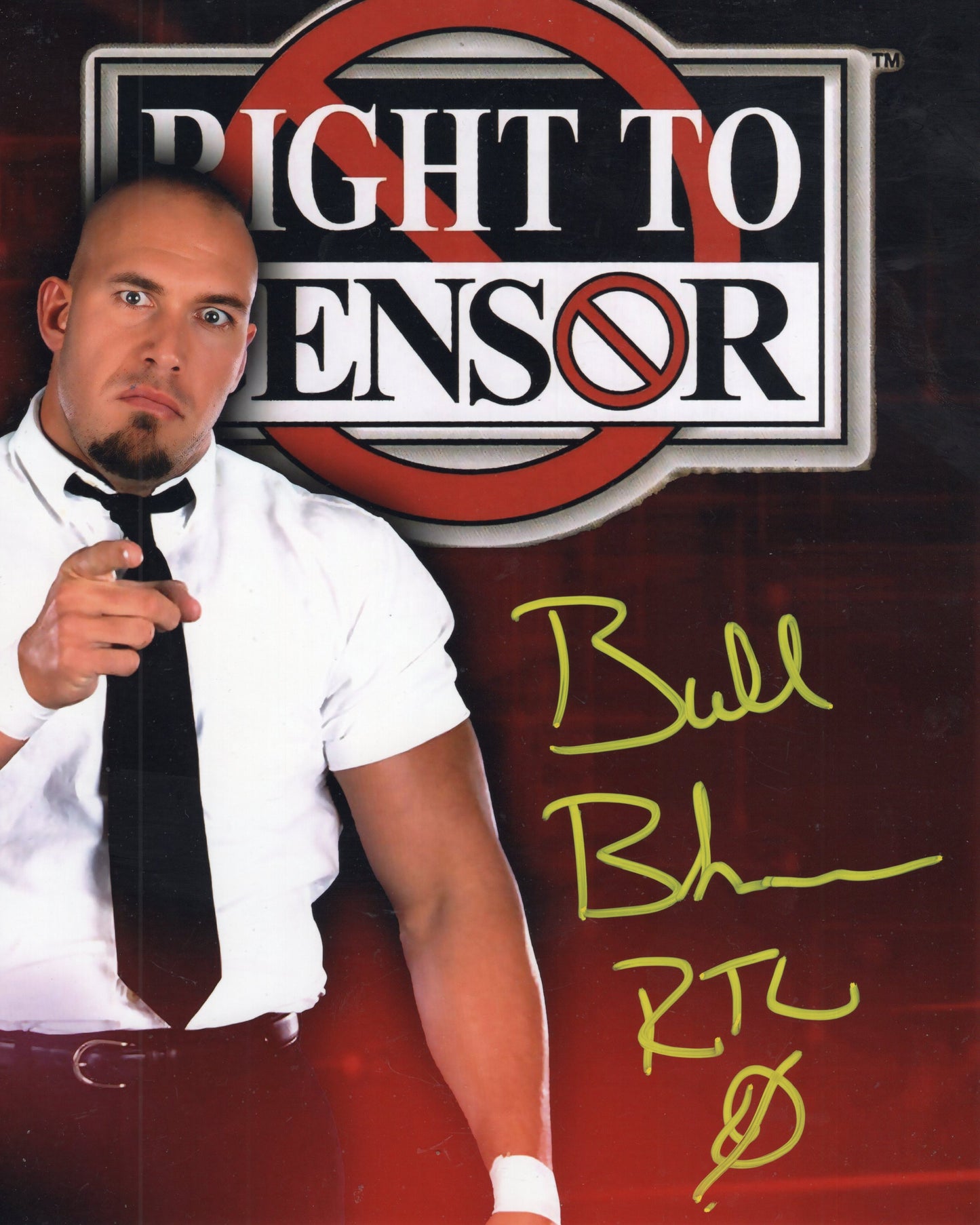 Bull Buchanan 8x10 photo signed auto autographed WWE WWF