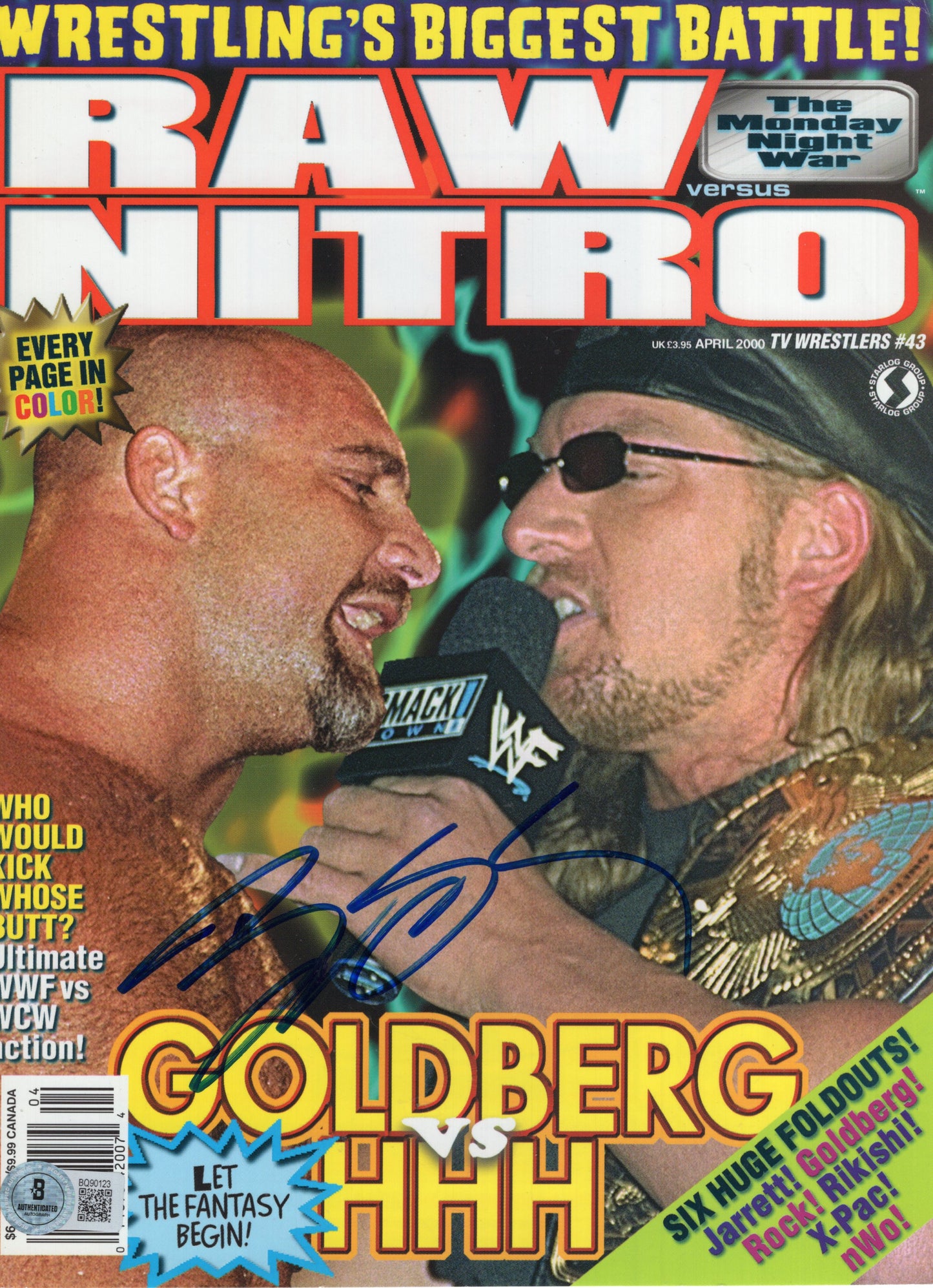 Goldberg Beckett COA (magazine cover only) signed auto autographed