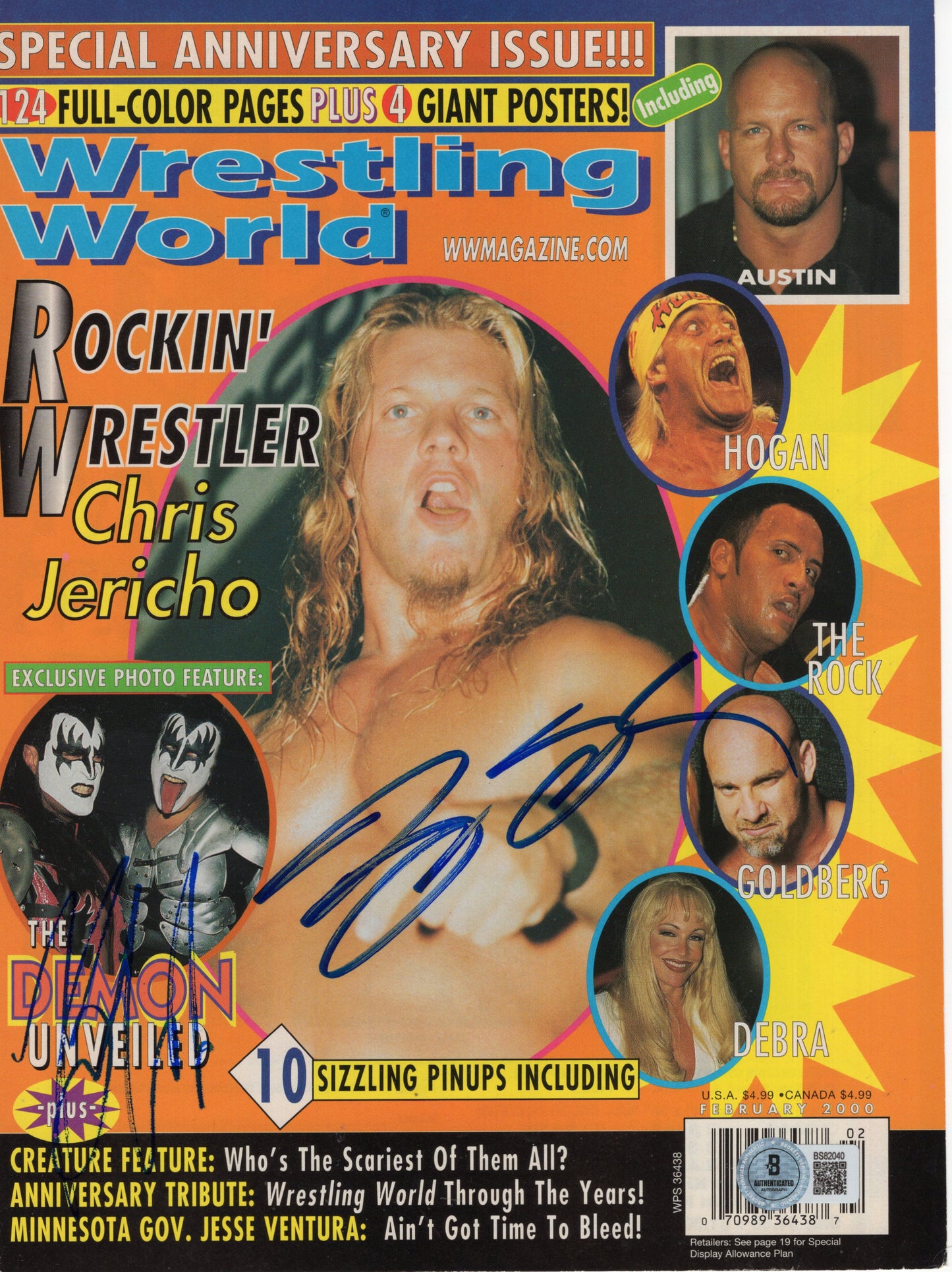 Bryan Adams (RARE) Goldberg (magazine cover only) BAS Beckett COA signed auto autographed