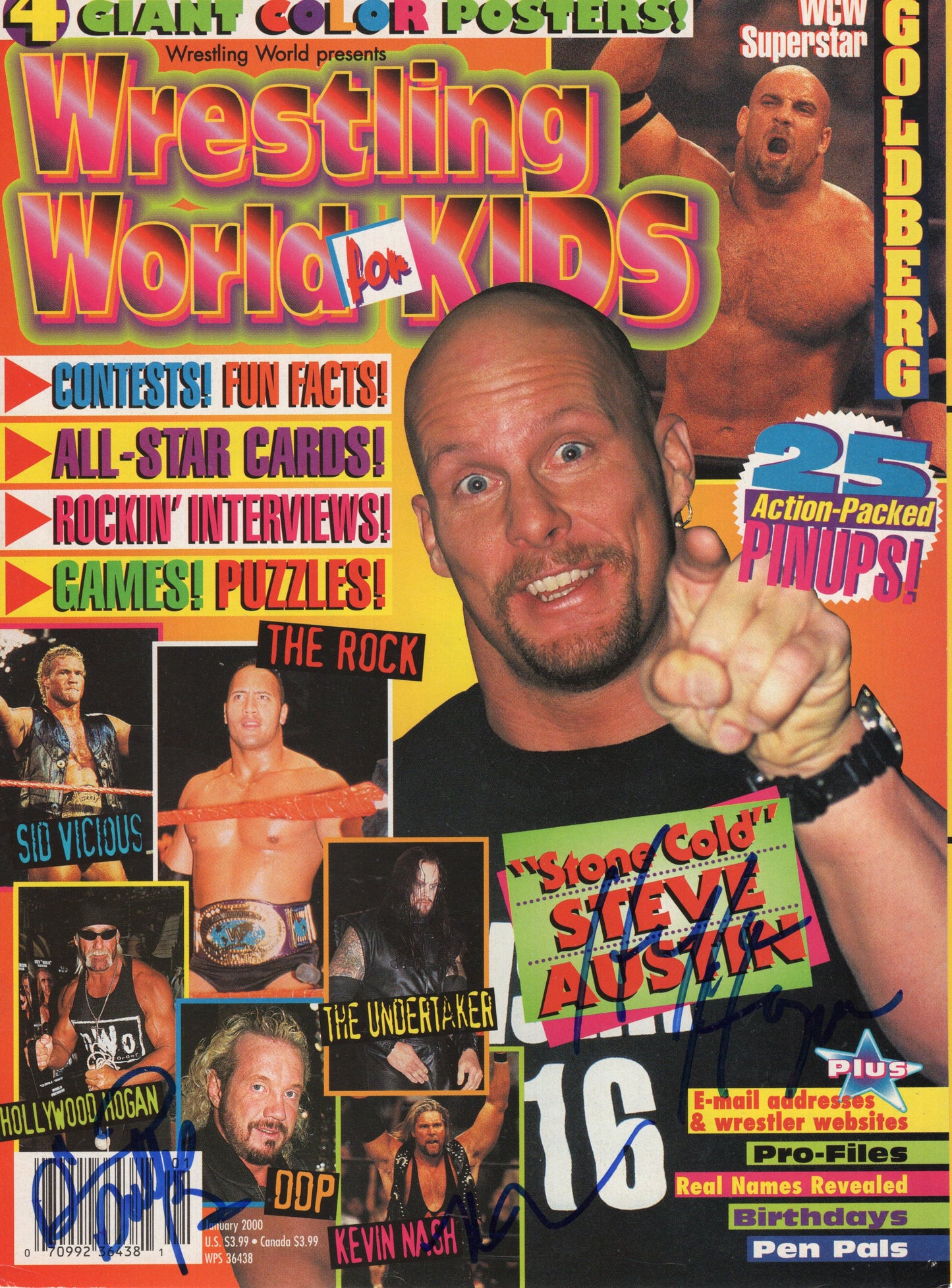DDP Hogan Nash (magazine cover only) signed auto autographed