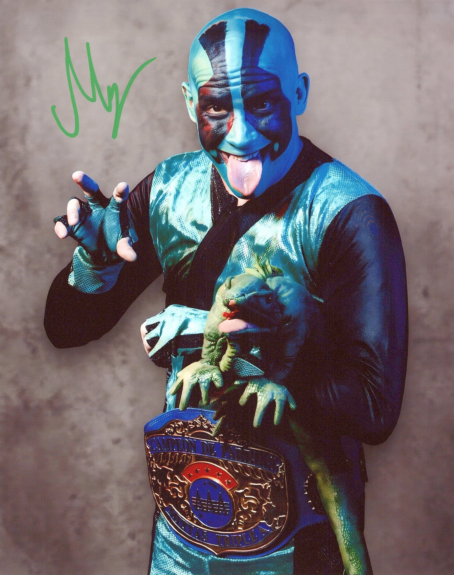 Mr. Iguana (8x10) WWE AAA NXT CML photo signed auto autographed