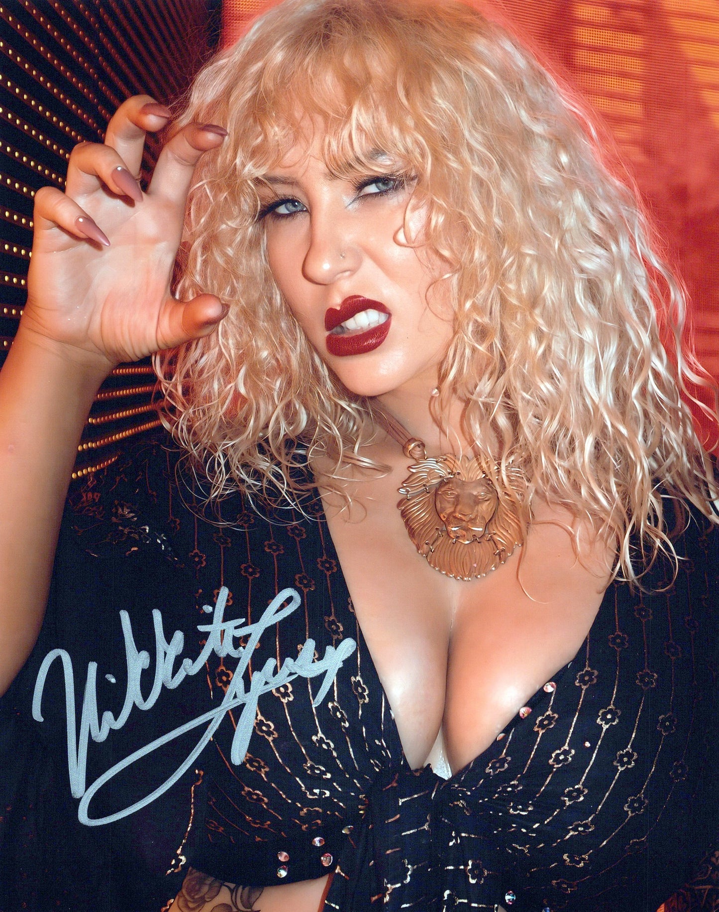 Nikkita Lyons (8x10) photo NXT WWE EVOLVE signed auto autographed